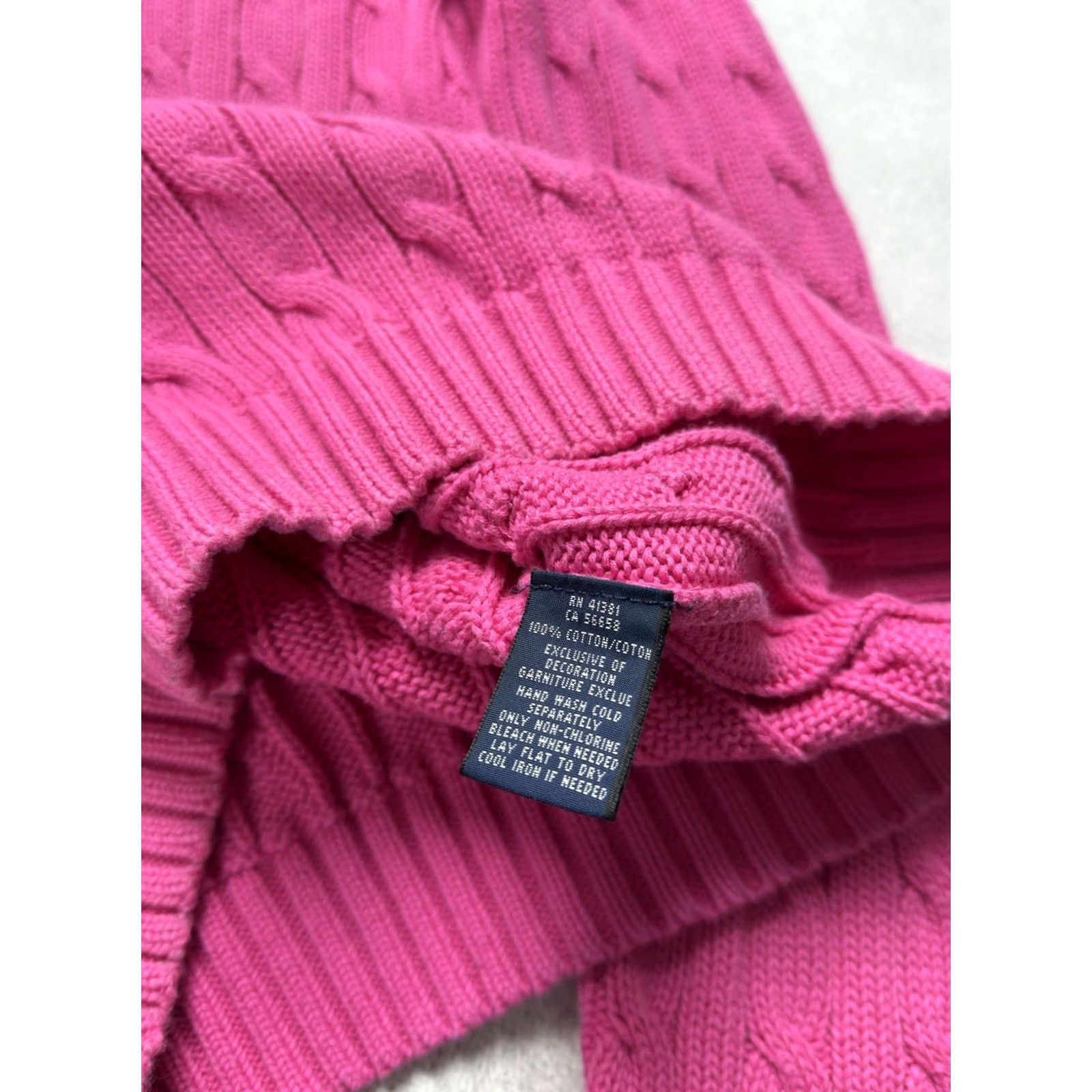 Ralph Lauren VINTAGE Ralph Lauren Woman Sweater Pink Size S Knitted Pullover City Classic 90s Luxury Paris Italy Sezane Vintage Streetwear Womens Size S / US 4 / IT 40 - 7 Thumbnail