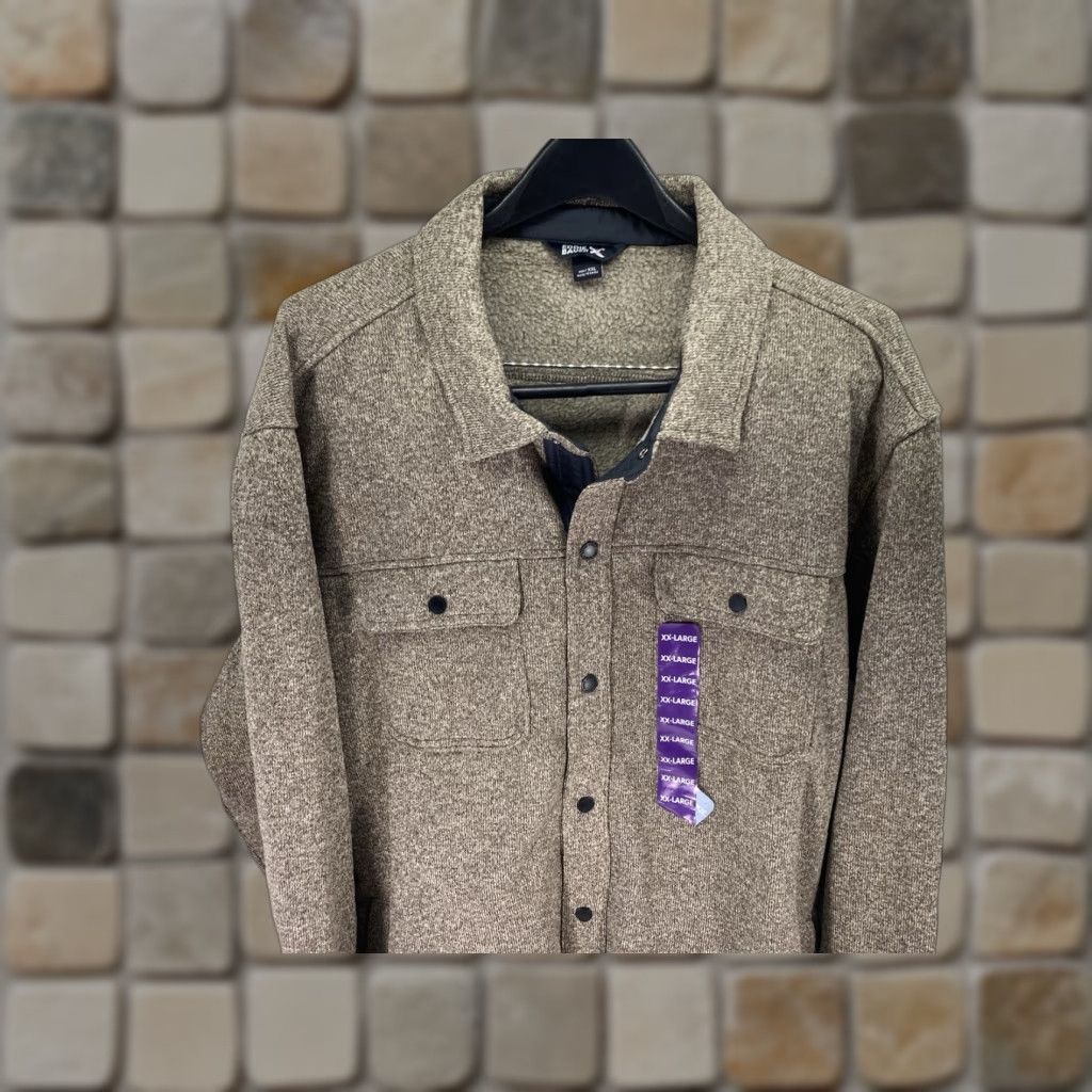 Eddie Bauer VINTAGE Eddie Bauer Fleece Shirt Jacket Men 2XL Brown Snap Long Sleeve NWT Shacket Shirt Jacket Mens Brown 2XL Size US XXL / EU 58 / 5 - 1 Thumbnail