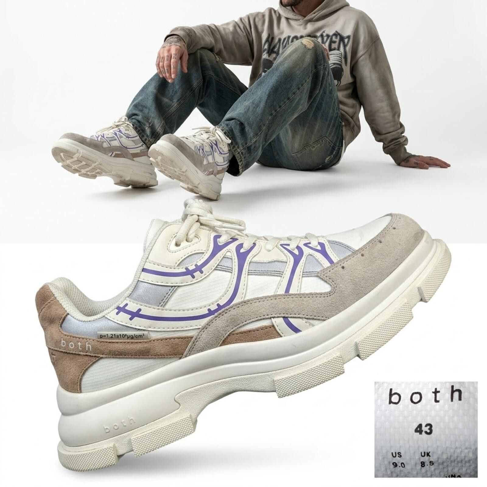 Both both Paris Gao Eva Runner Men Fashion Sneakers Chunky US 9 Size US 9 / EU 42 - 1 Thumbnail