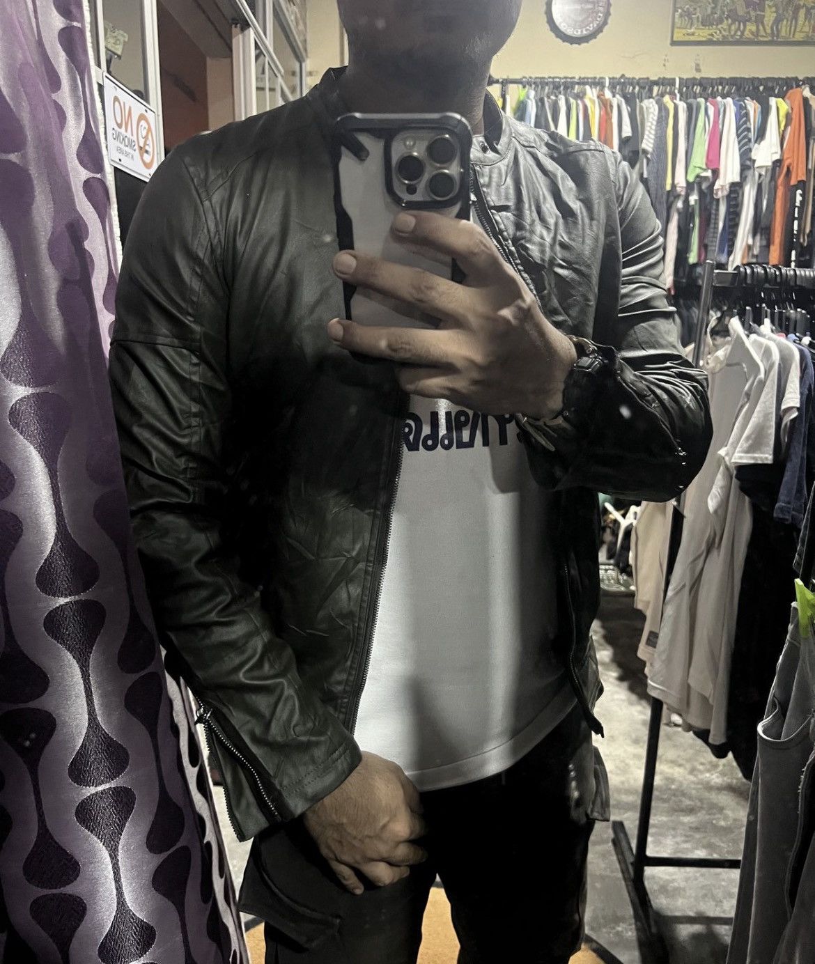In The Attic 🔥In The Attic Synthetic Leather Jacket Size US S / EU 44-46 / 1 - 12 Thumbnail