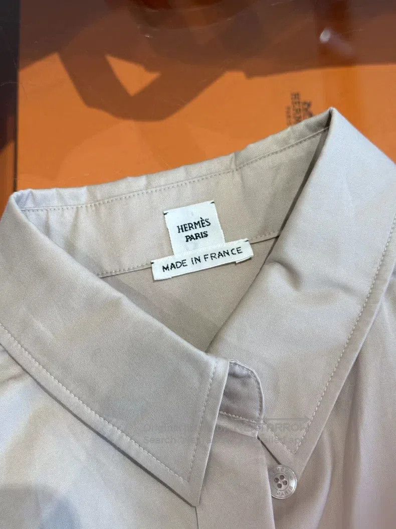 Hermes Hermes Camel shirt, 100% cotton Size XXS / US 00 / IT 34 - 4 Thumbnail
