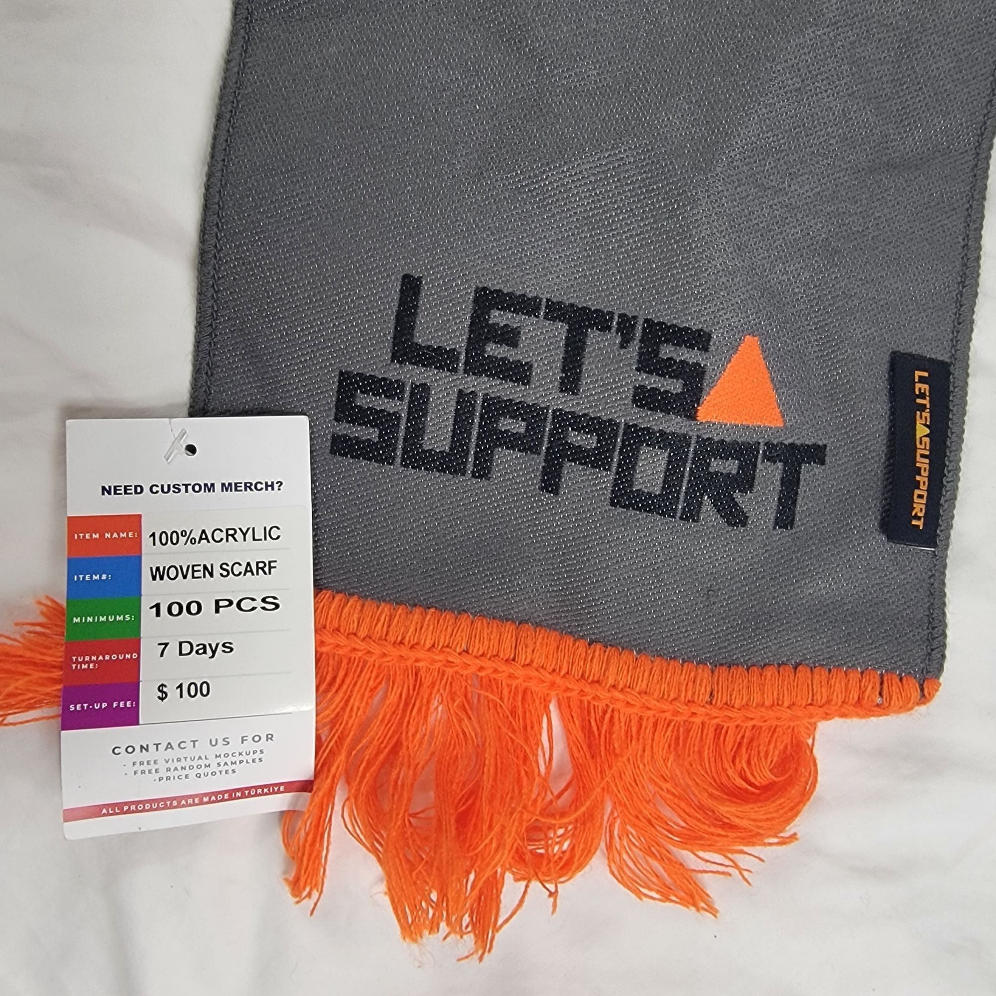 Halo Colorado Springs Halo Break Through Summit Gray Orange Scarf Size ONE SIZE - 3 Thumbnail