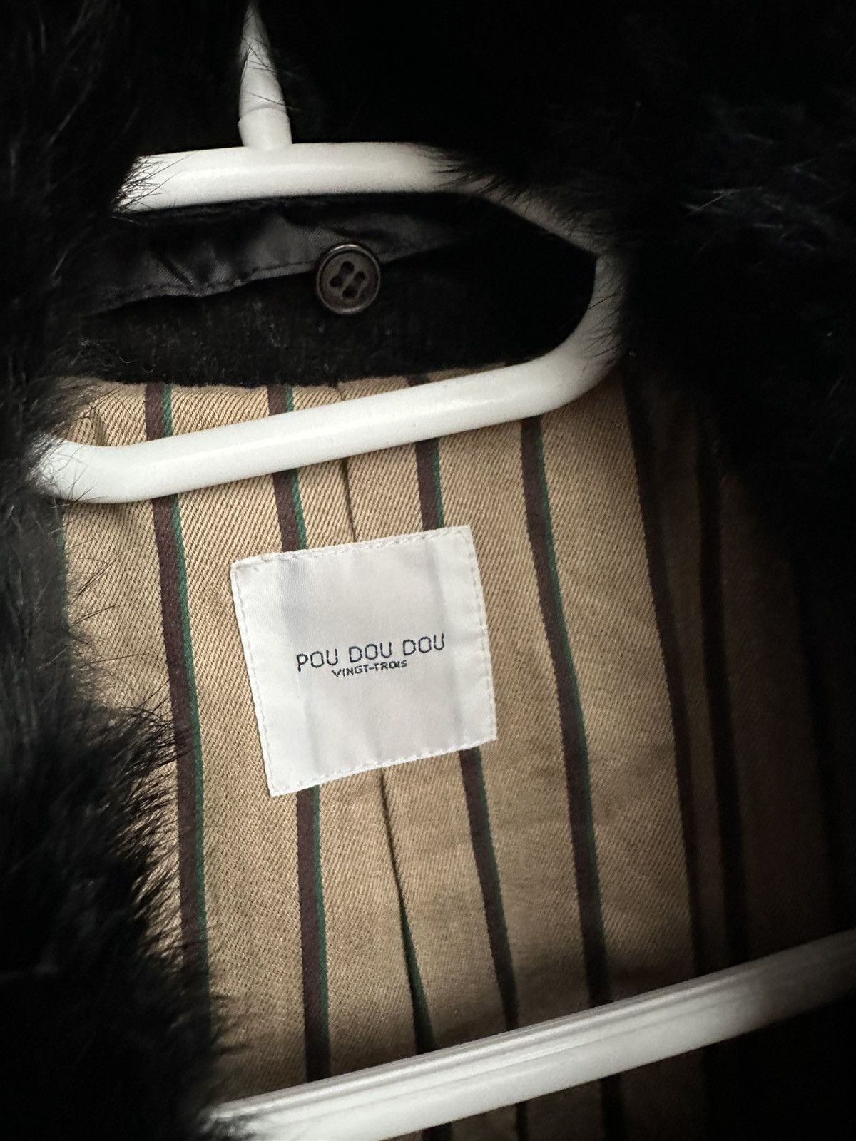 Other Vintage Pou Dou Dou Japanese Wool Coat Fur Collar Sz M Size M / US 6-8 / IT 42-44 - 4 Thumbnail