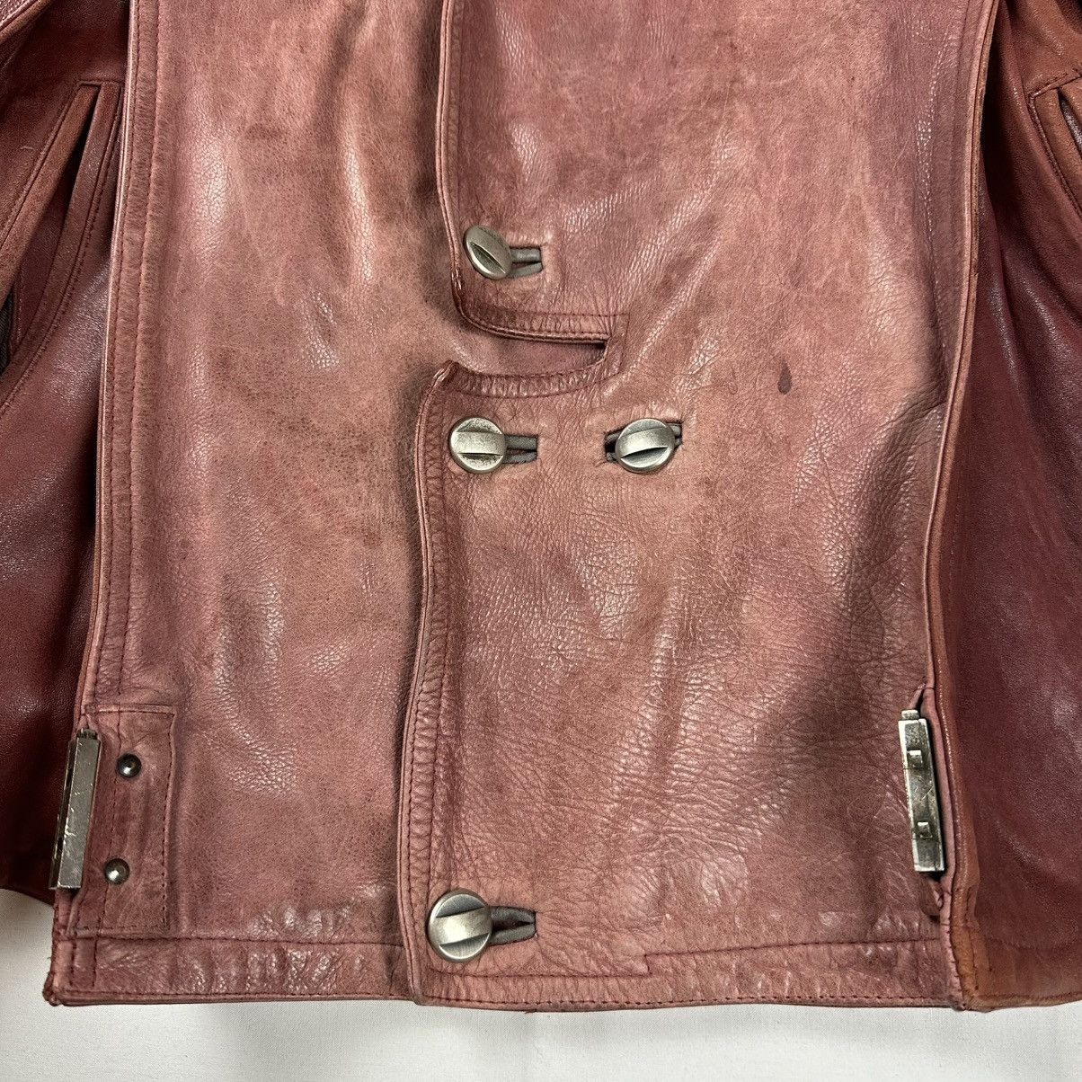 Marithe + Francois Girbaud Marithe + Francois Girbaud Leather Jacket Ruffo (1990s) Size US L / EU 52-54 / 3 - 8 Thumbnail