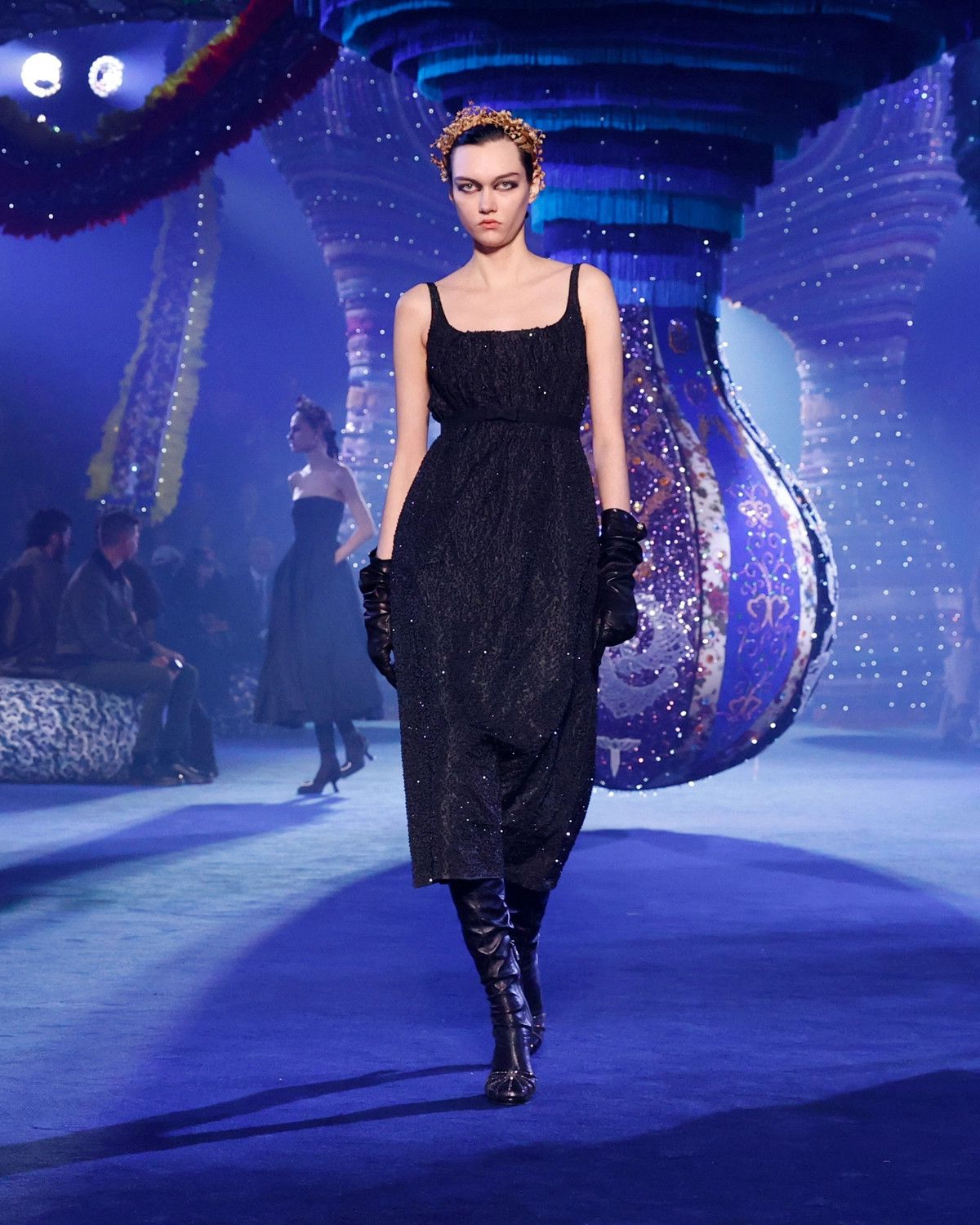 Dior o1bcso1str0225 Origine Heeled Thigh Boot in Black Size US 9 / IT 39 - 6 Thumbnail