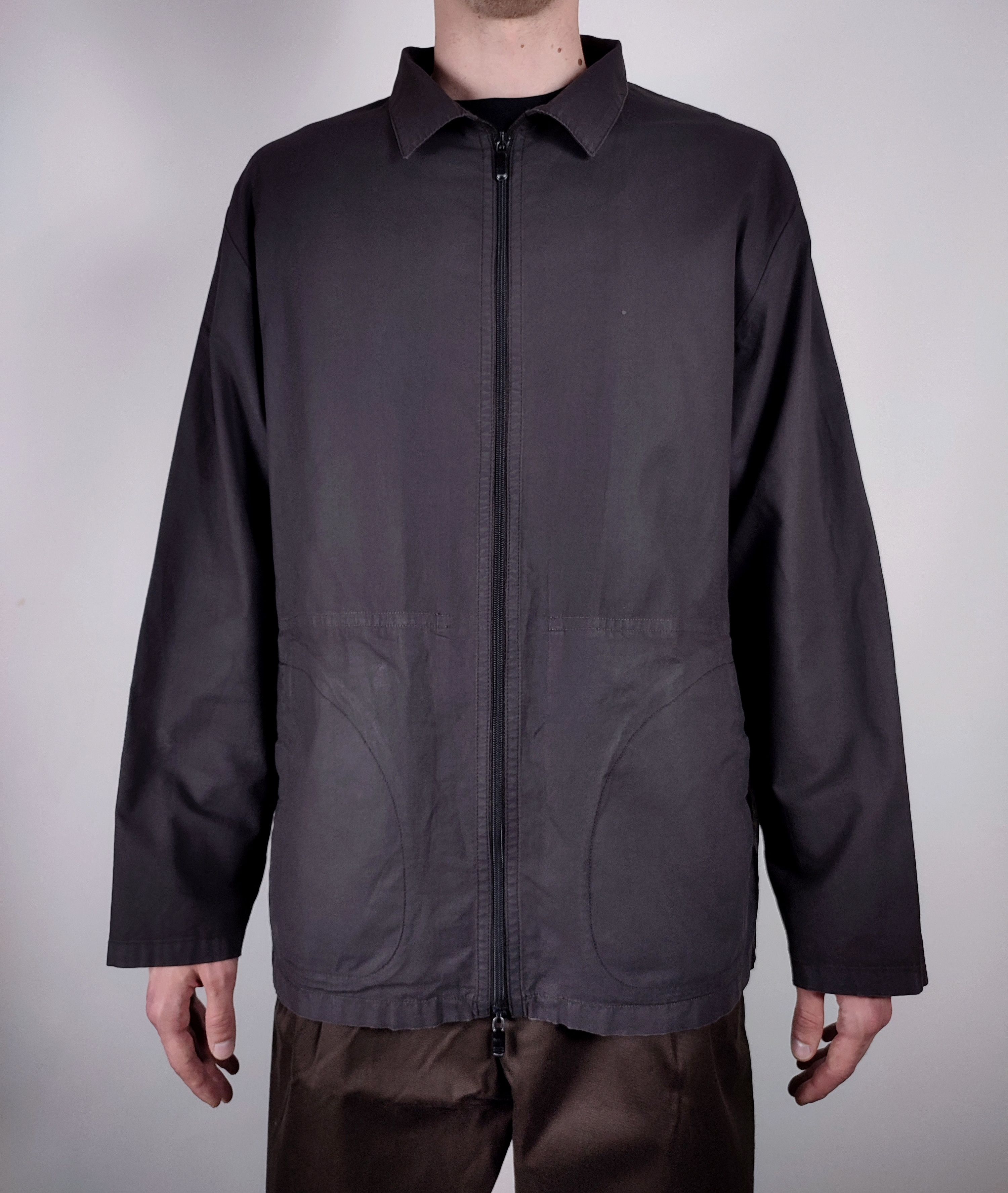 Emporio Armani 90's Emporio Armani Vintage Chore PU Worker jacket Size US XL / EU 56 / 4 - 1 Thumbnail