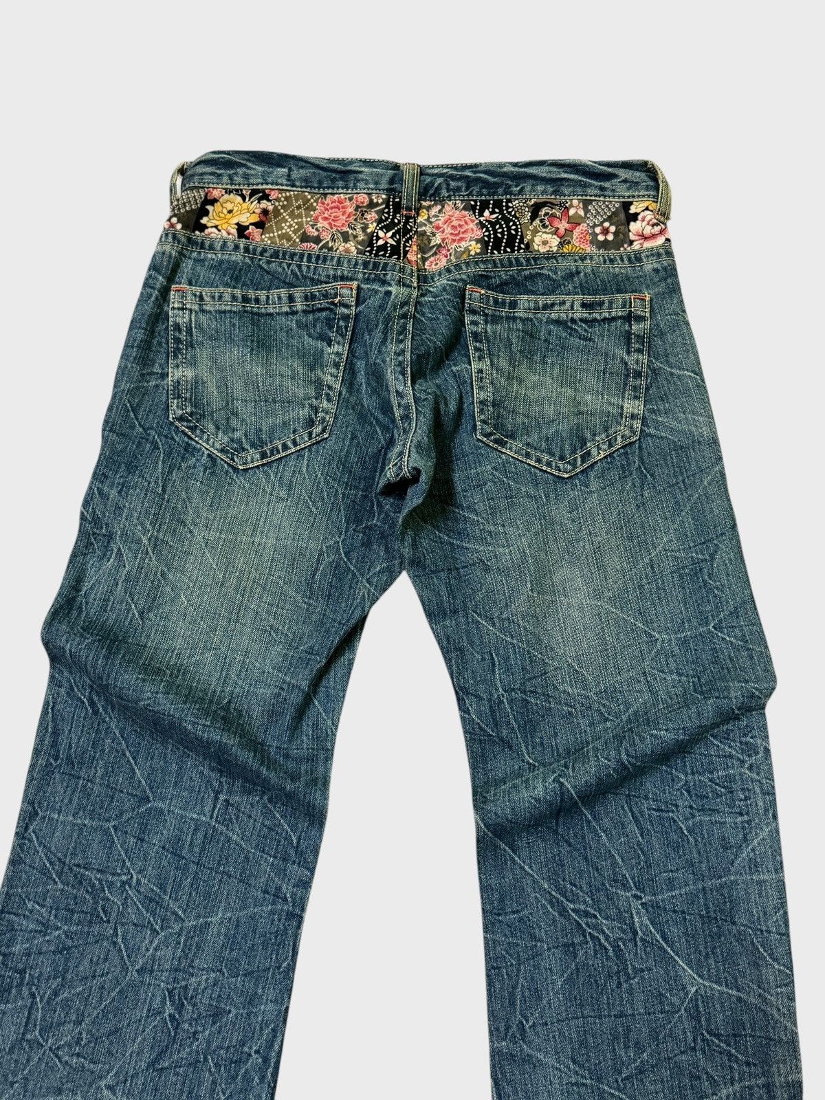 Japanese Brand VINTAGE RARE JAPANESE FLORAL DESIGN PROLETA RE ART STYLE Size US 28 / EU 44 - 10 Thumbnail