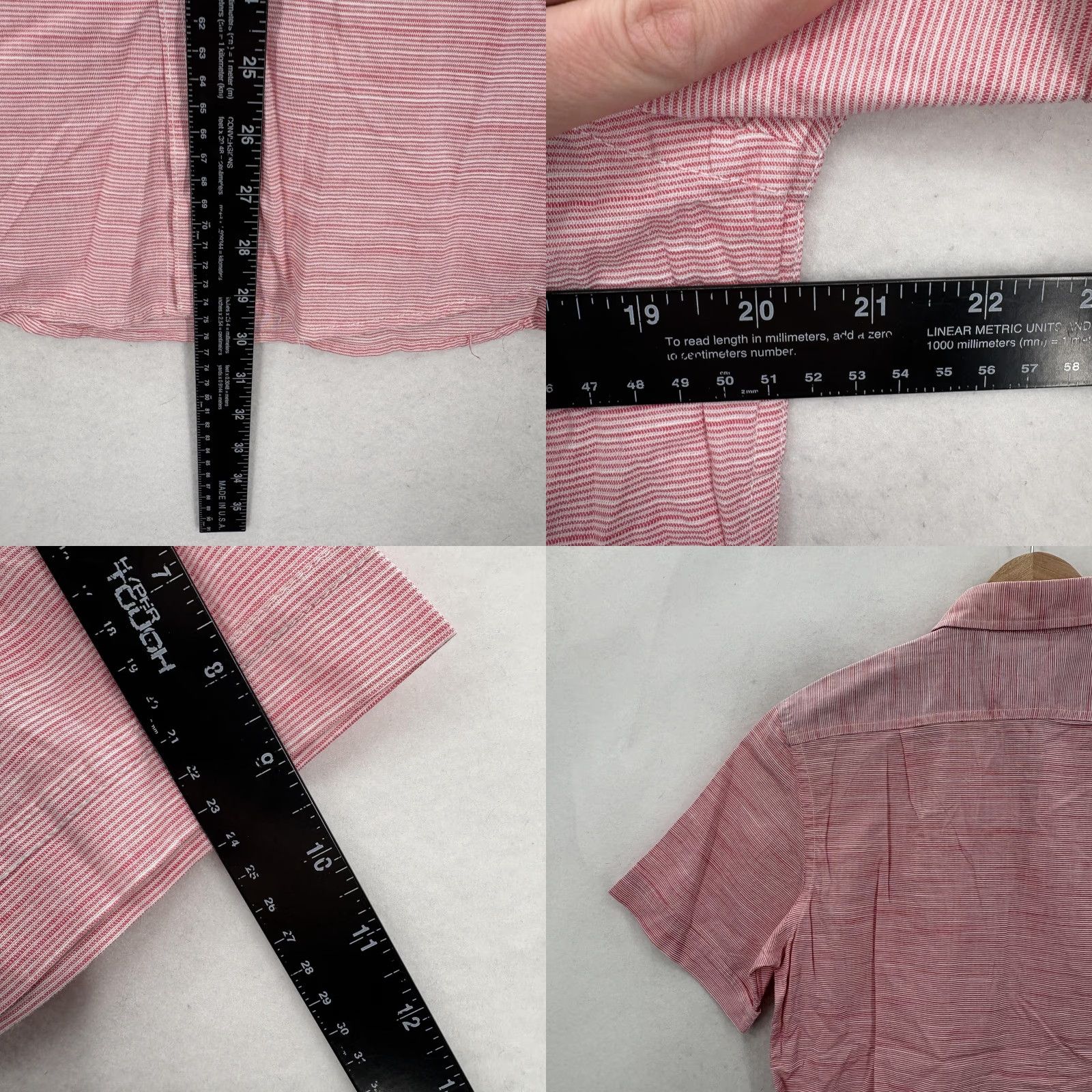 Izod VINTAGE Izod Saltwater Shirt Mens S Pink Dockside Chambray Short Sleeve Preppy NWT Size US S / EU 44-46 / 1 - 8 Thumbnail