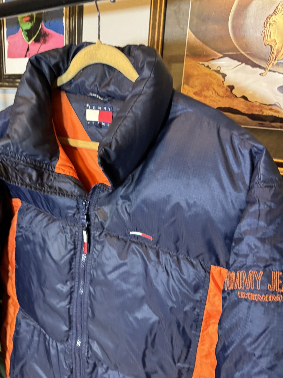 Tommy Hilfiger × Vintage Vintage Tommy Hilfiger Goose Down Puffer Jacket Size US L / EU 52-54 / 3 - 5 Thumbnail