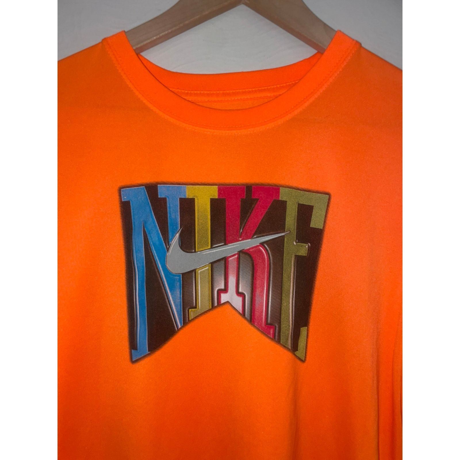 Nike Youth Nike Orange Polyester Active Shirt Children Kid's XL Size US XL / EU 56 / 4 - 2 Thumbnail