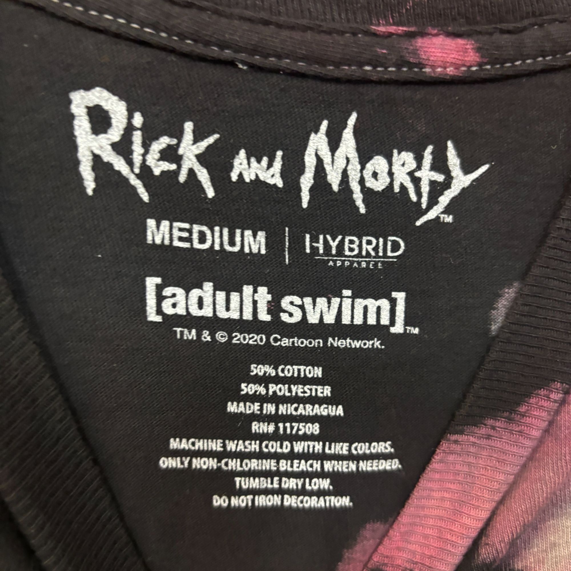 Cartoon Network Rick and Morty Family Portrait tiedye T-shirt size medium Size US M / EU 48-50 / 2 - 4 Thumbnail