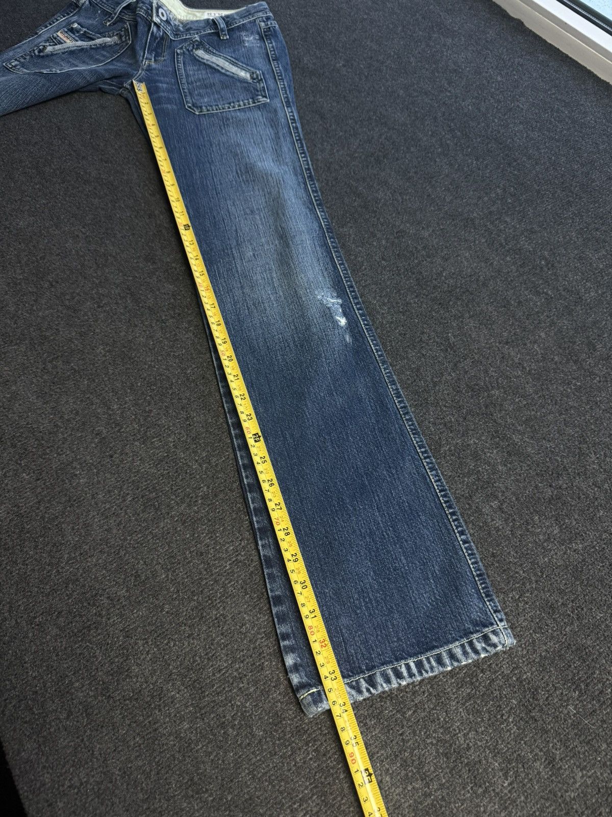 Diesel NWT Luxury 00s Diesel Junnie Low Rise Retro Rock Jeans Y2K Size 25" / US 0 / IT 36 - 20 Thumbnail