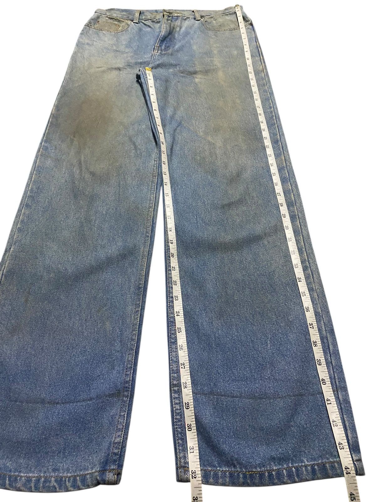 Japanese Brand Vtg Japanese Brand Grunge Mud Wash Distressed Loose Jeans Size US 32 / EU 48 - 12 Thumbnail