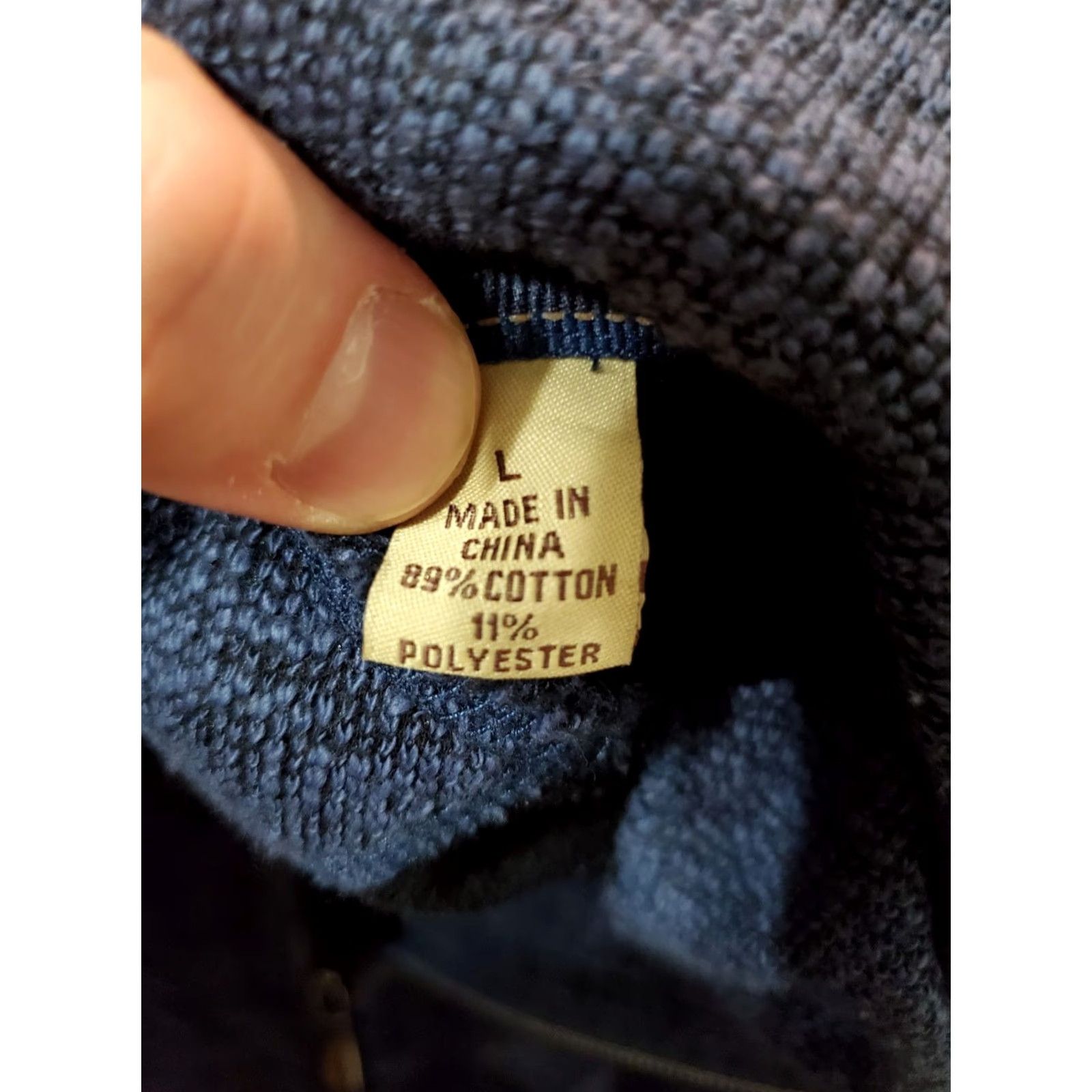 Tommy Bahama TOMMY BAHAMA Jacket Men's Large 1/4 Zip Blue Pullover Mock Neck Long Sleeve Reversible Heavyweight Logo Casual Travel Season: All Size US L / EU 52-54 / 3 - 7 Thumbnail