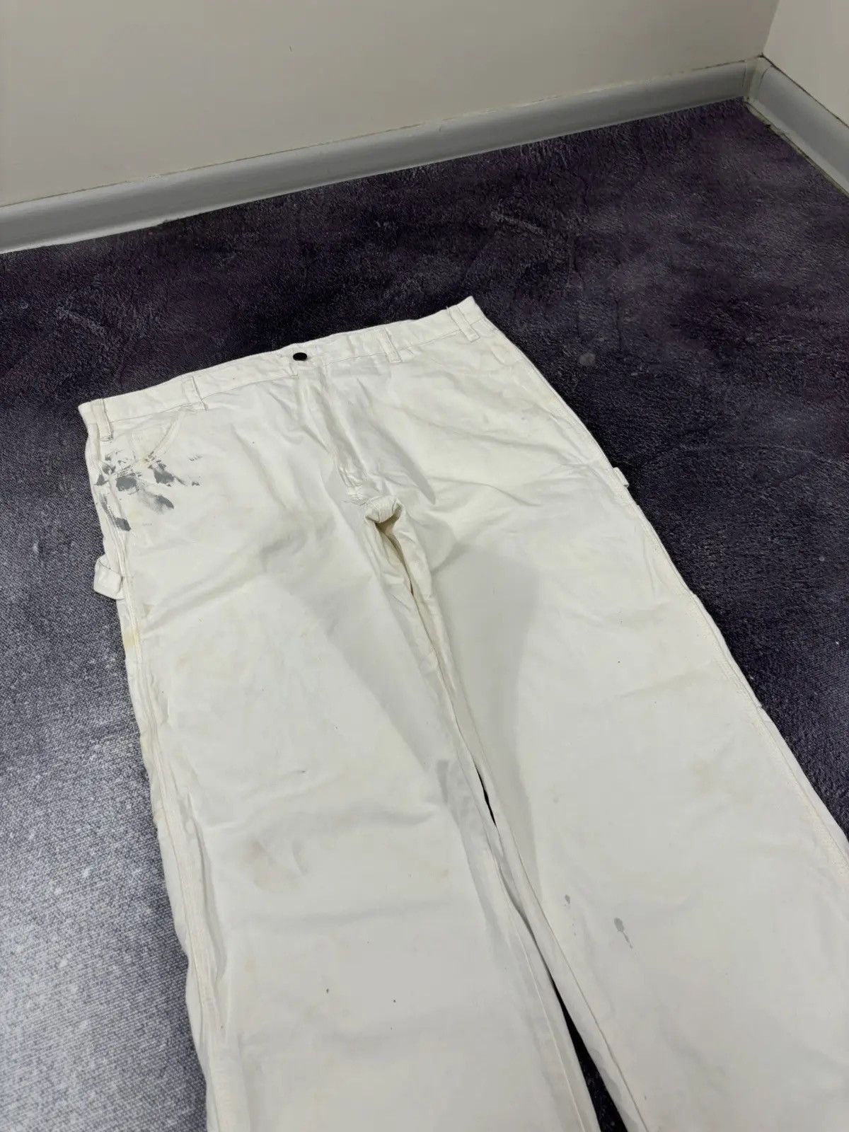 Dickies × Vintage Vintage Dickies American Hype White Skate Baggy Cargo Pants Size US 38 / EU 54 - 8 Thumbnail
