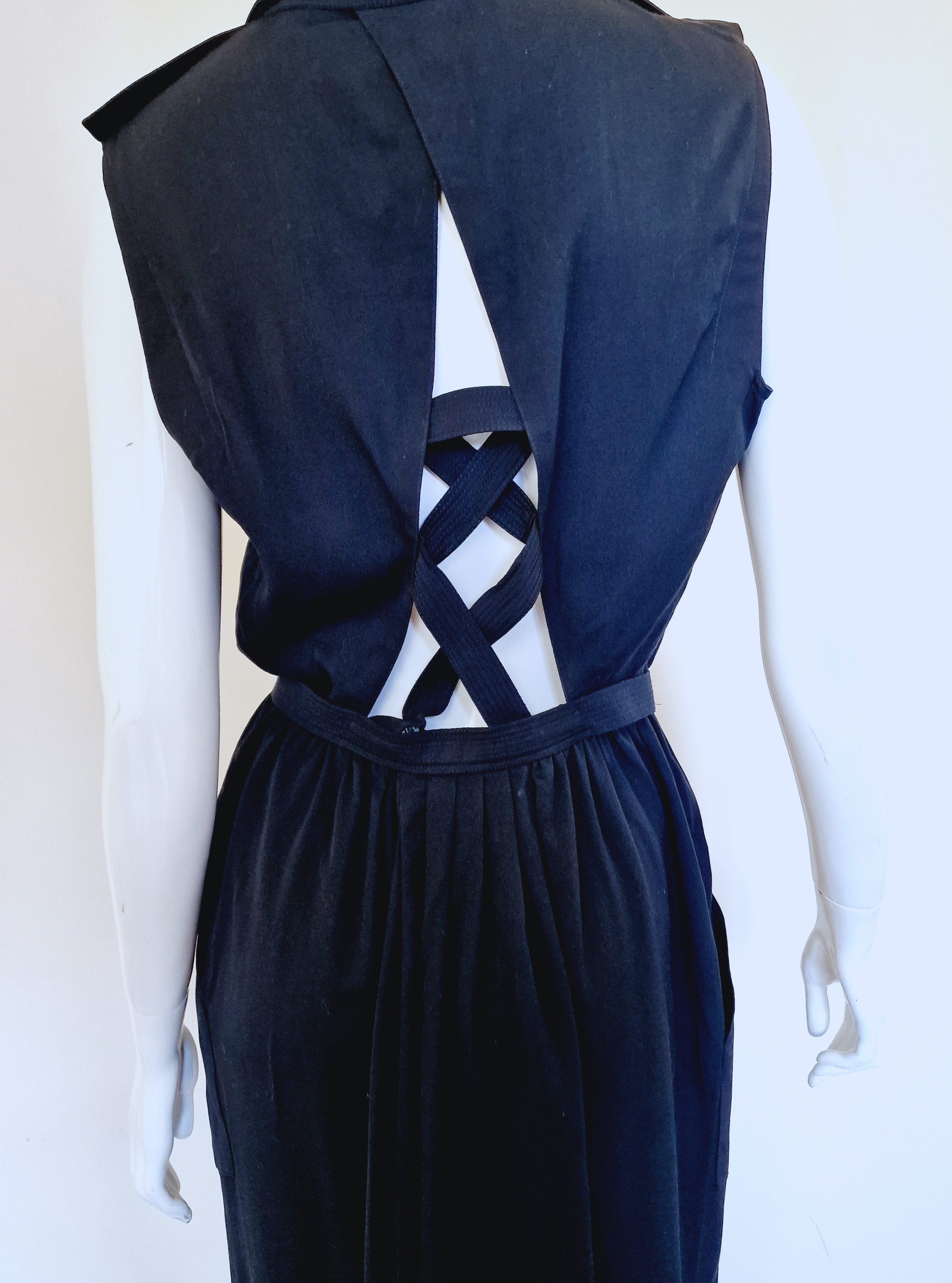 Thierry Mugler Thierry Mugler Vampire Bondage Strap Back Evening Dress Size L / US 10 / IT 46 - 2 Thumbnail