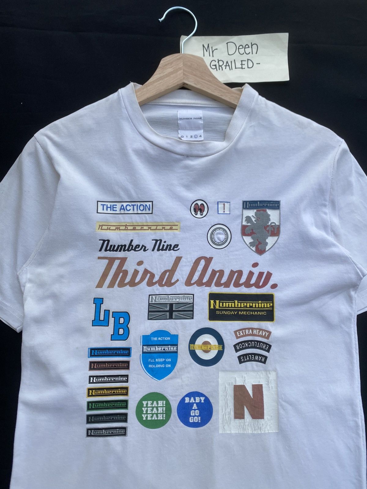 Number (N)ine Rare Vintage Number Nine Third Anniversary Tshirt Size US S / EU 44-46 / 1 - 1 Thumbnail