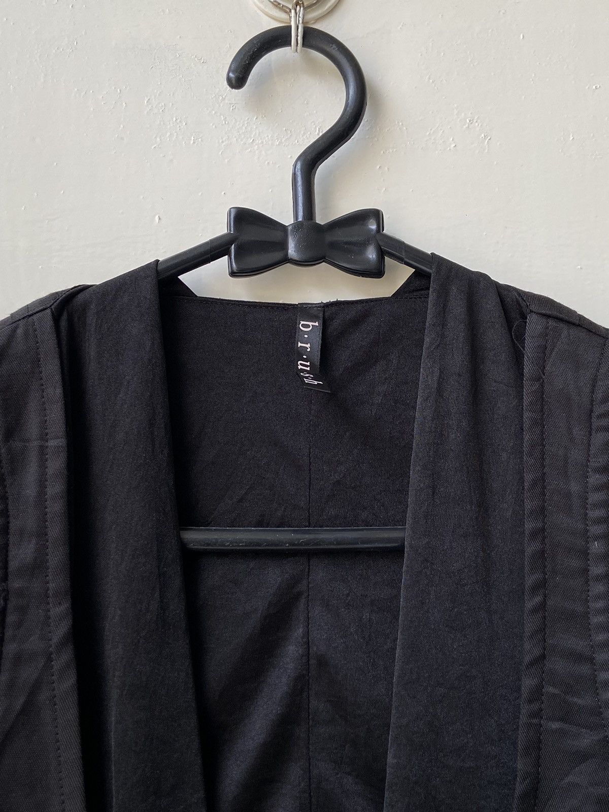 Designer × Japanese Brand B.R.U.S.H Black Vest Size US XXS / EU 40 - 4 Thumbnail