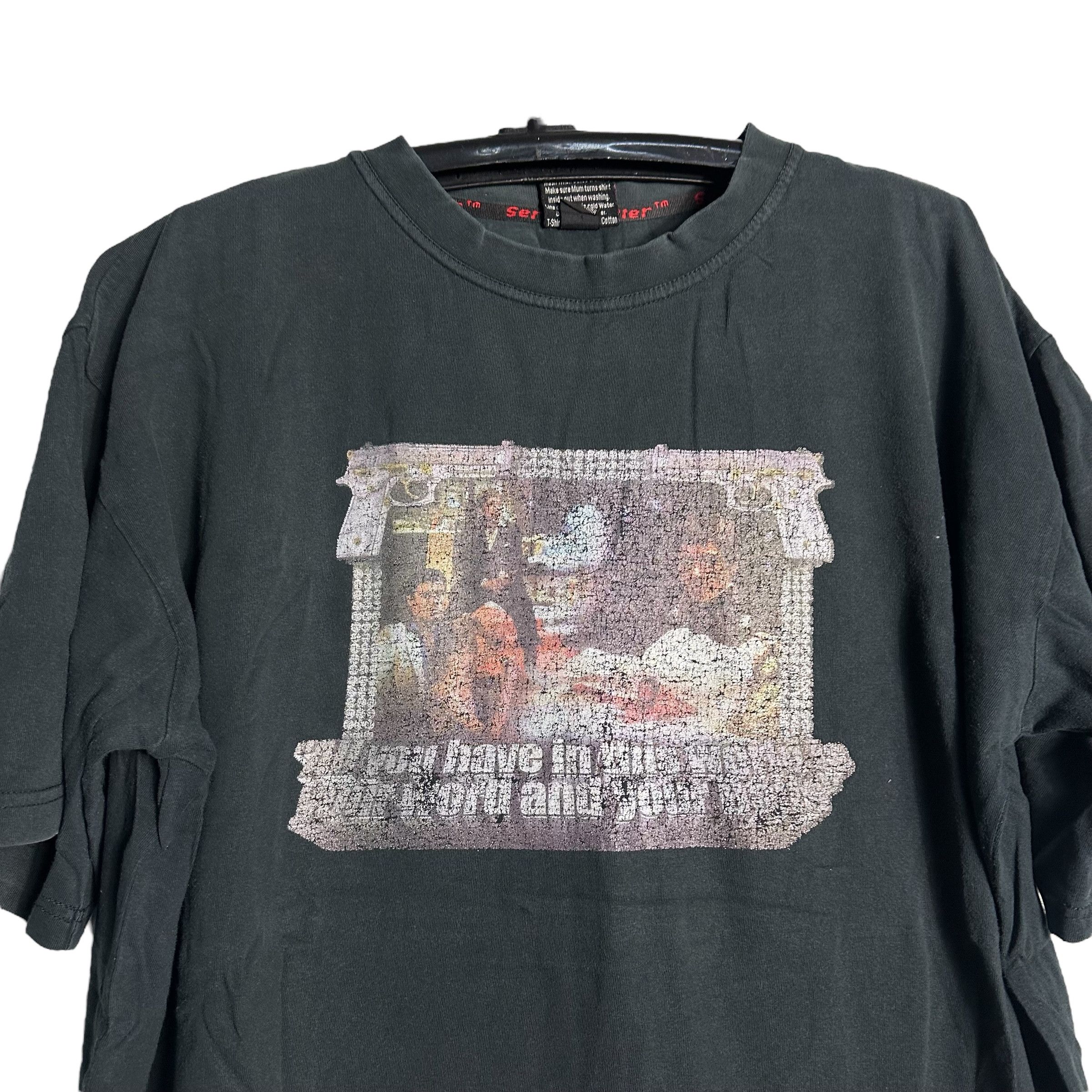 Vintage 🔥RARE🔥Vintage Serial Killer Scarface Movie Iron On T-shirt Size US XL / EU 56 / 4 - 2 Thumbnail