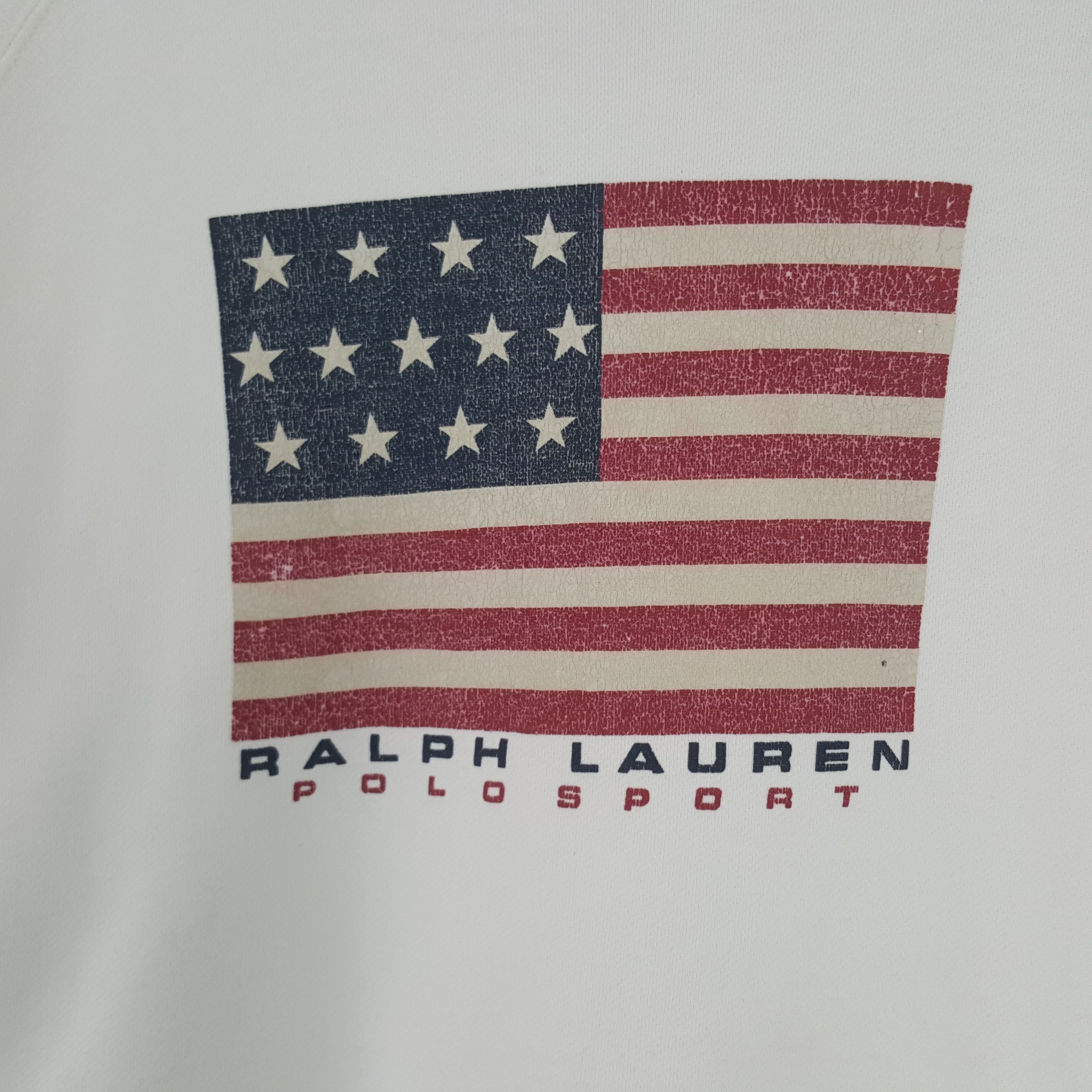 Polo Ralph Lauren × Vintage Vintage Ralph Lauren Polo Sport USA Sweatshirt Size US M / EU 48-50 / 2 - 2 Thumbnail