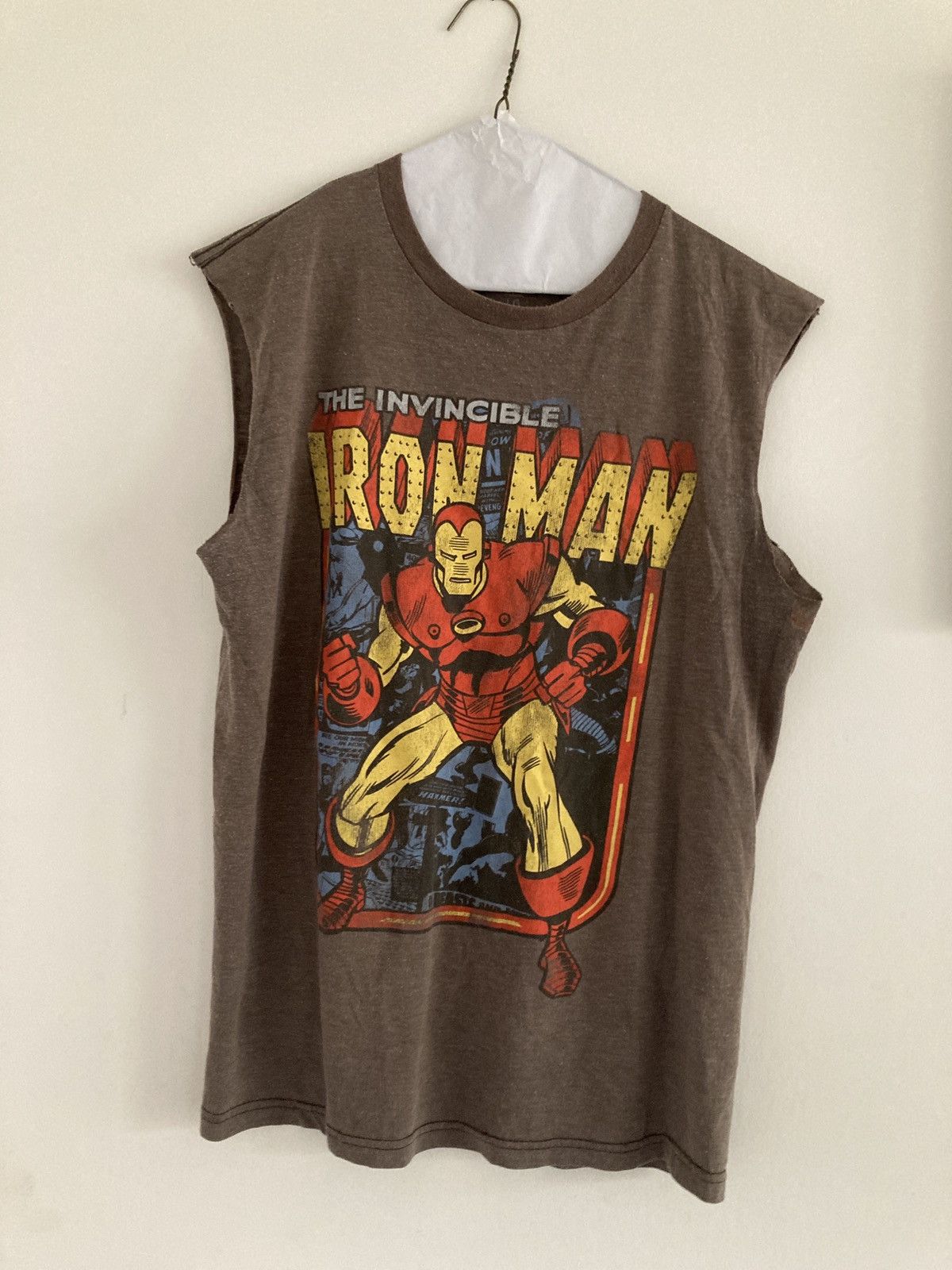 Marvel Comics × Vintage Iron man sleeveless shirt Size US L / EU 52-54 / 3 - 1 Thumbnail