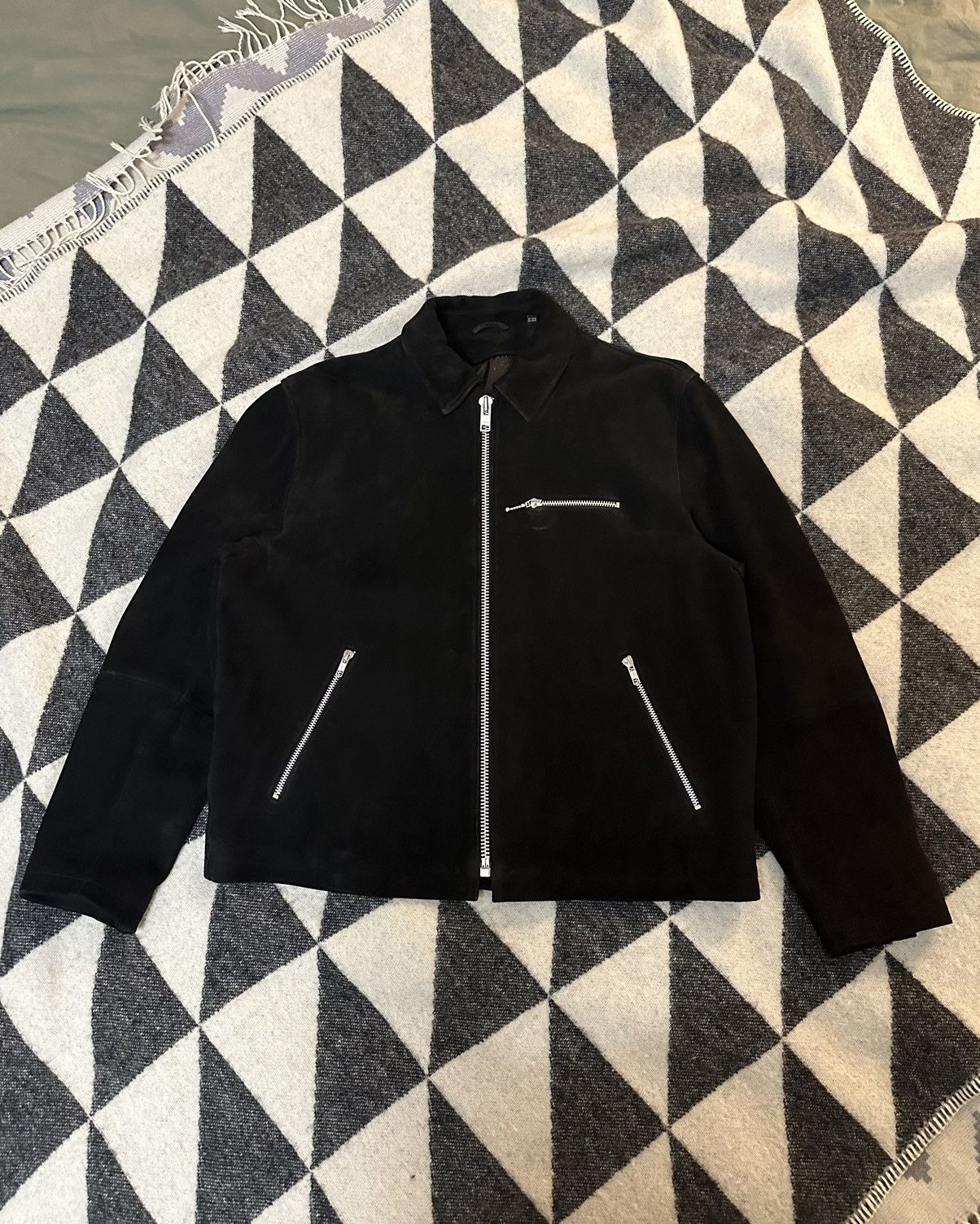 Stussy Stussy 8-Ball Embossed Suede Bing Jacket | Grailed