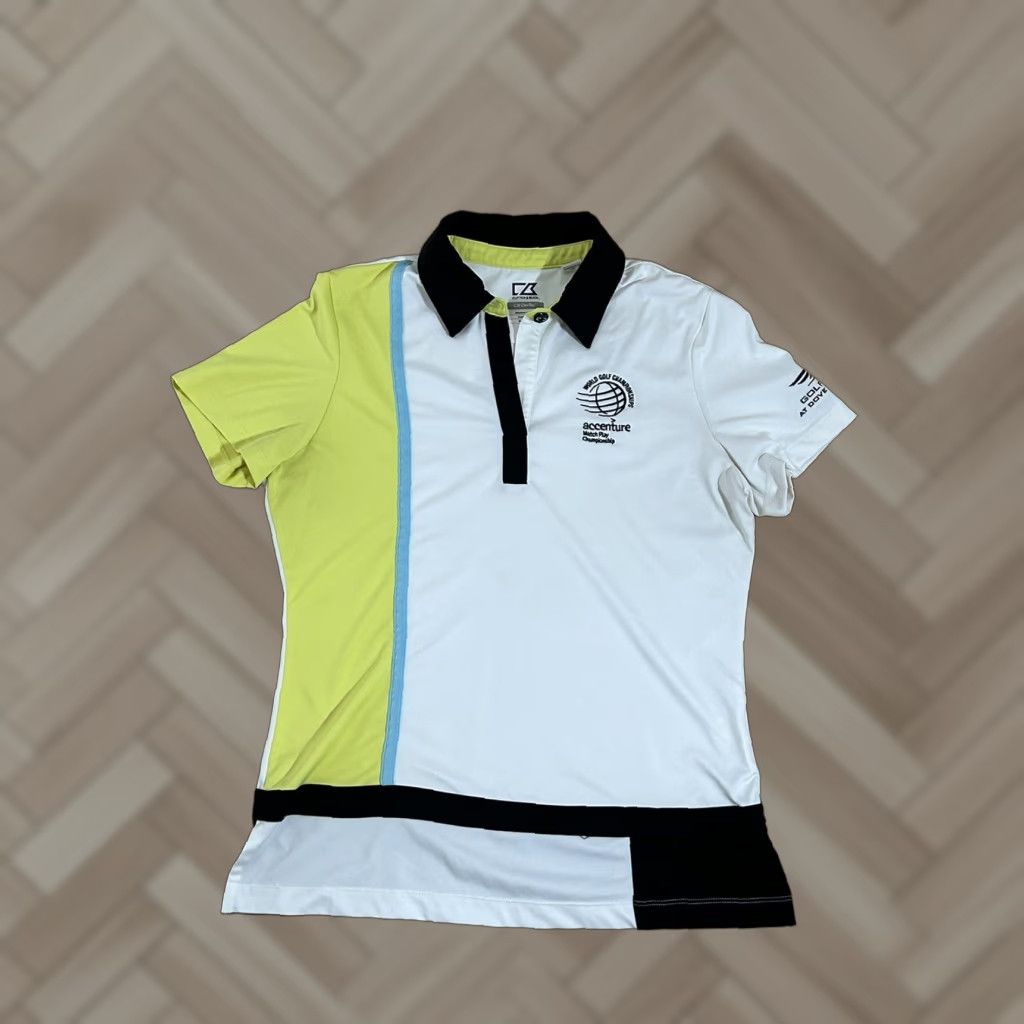 Cutter & Buck Cutter & Buck Polo Shirt Womens CB Dry Tec White Golf Polo Shirt Medium ন Size M / US 6-8 / IT 42-44 - 1 Thumbnail