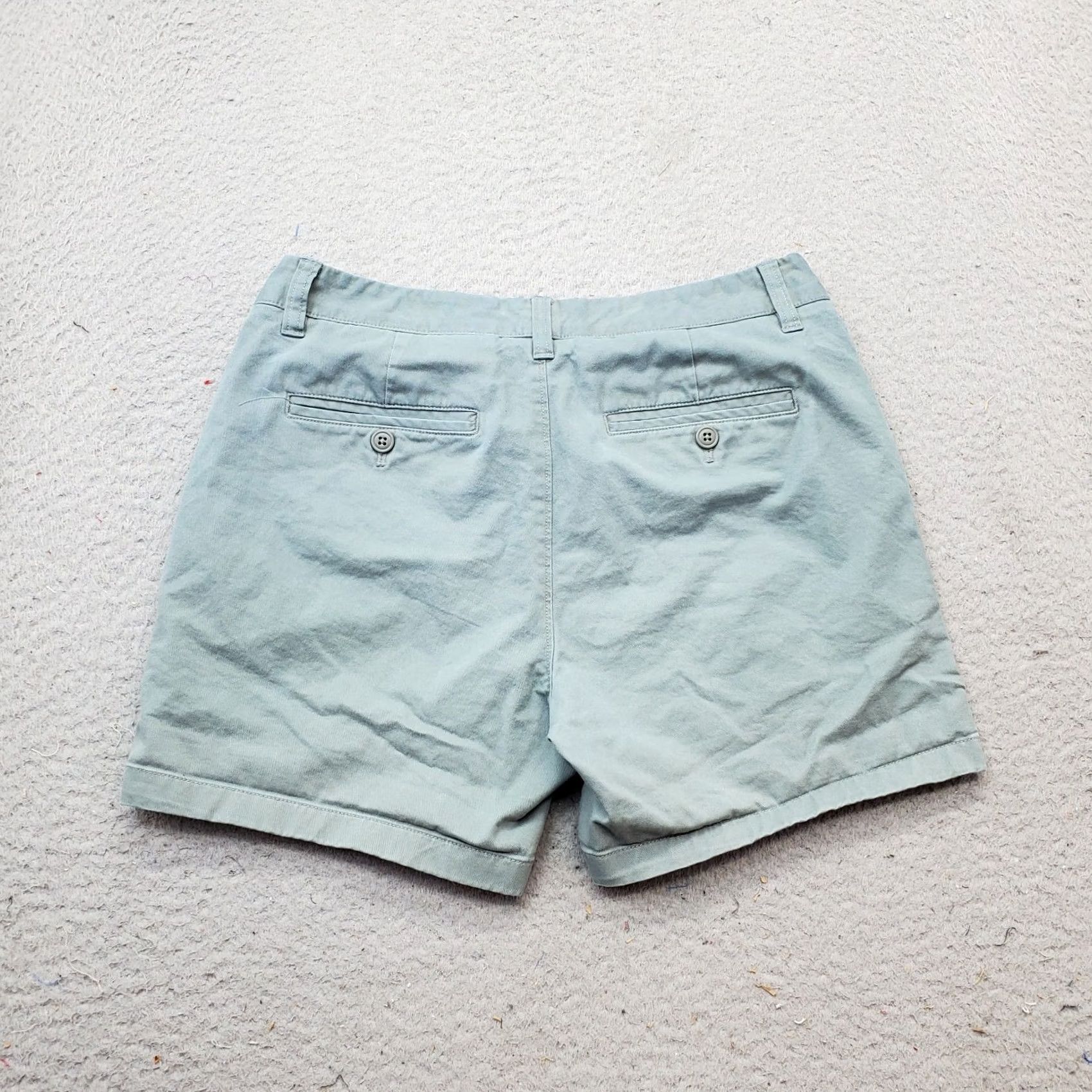 Bonobos Bonobos Chino Shorts Women's 29 Green Cotton Regular Low Waist Slash Pockets Summer 29 Womens Size 29" - 2 Thumbnail
