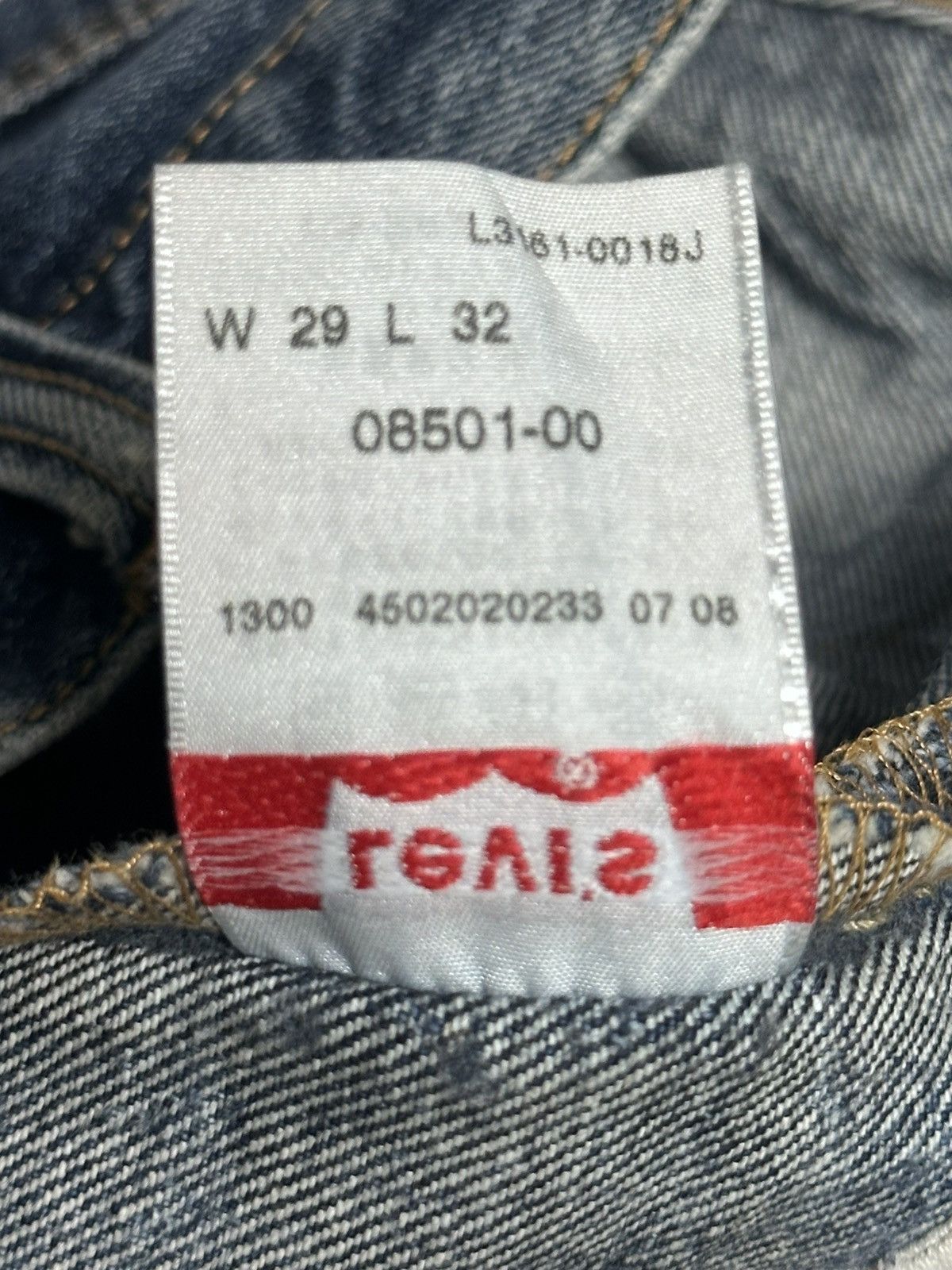 Levi's Levis 501 Vintage Y2K With Distressed Straight Leg Butterfly Size US 30 / EU 46 - 12 Thumbnail