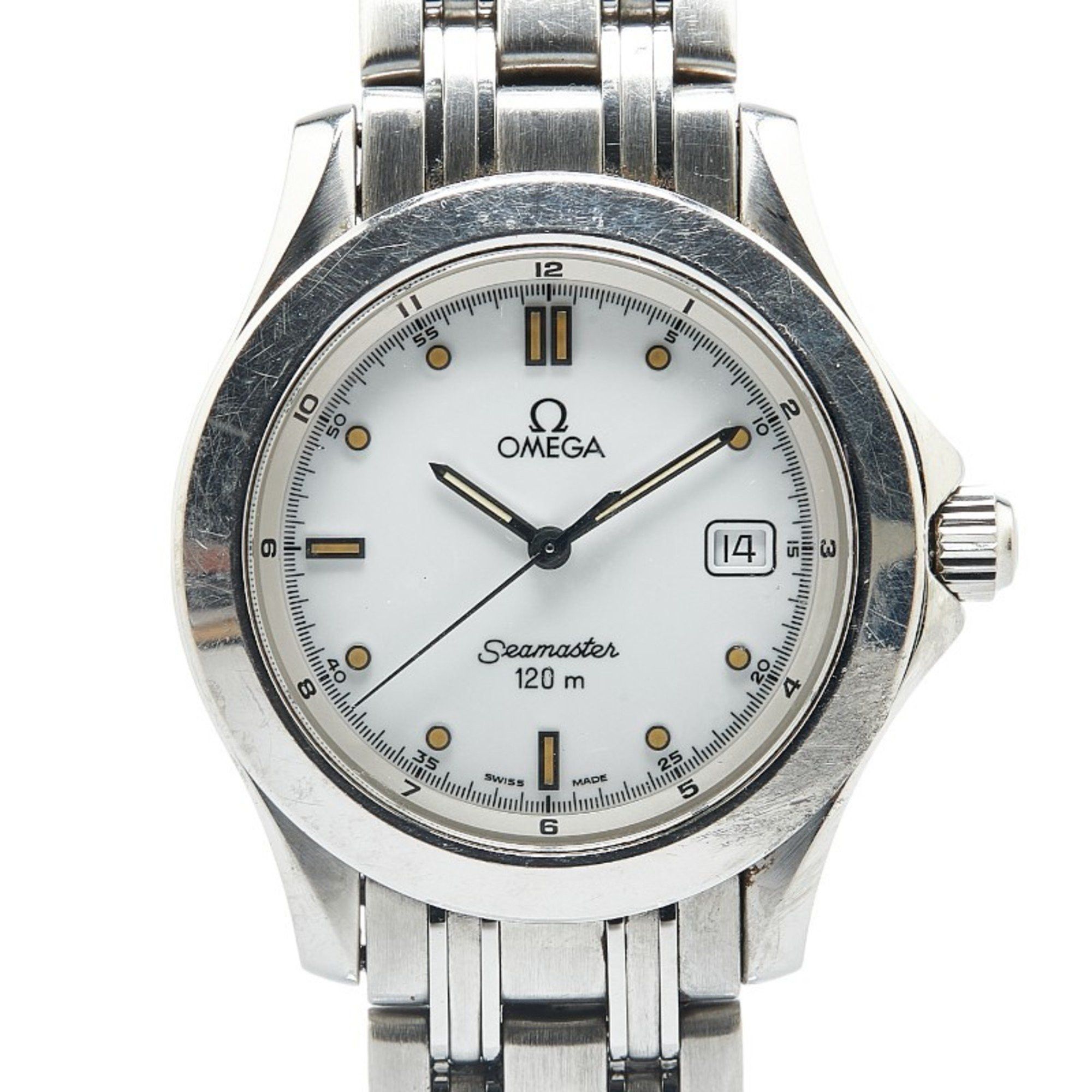 Omega OMEGA Seamaster 120 Watch 2511.20 Quartz White Dial Stainless Steel Men's Size ONE SIZE - 1 Thumbnail