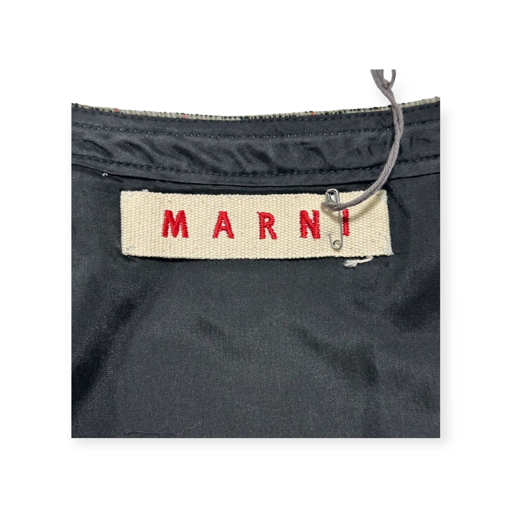 Marni Marni c.2010 Checked A‑Line Skirt IT42 Raw Hem Size 28" / US 6 / IT 42 - 14 Thumbnail