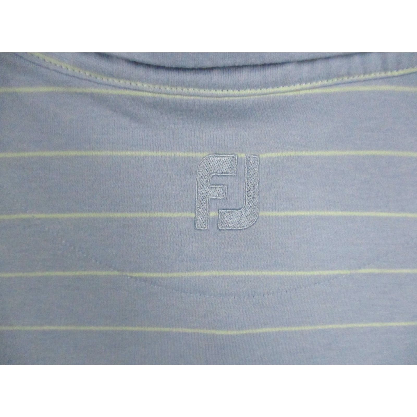Vintage FJ Polo Shirt XL Men's Golf Blue White Stripe Cotton Polyester Blend Shirt Polo Sports Size US XL / EU 56 / 4 - 5 Thumbnail