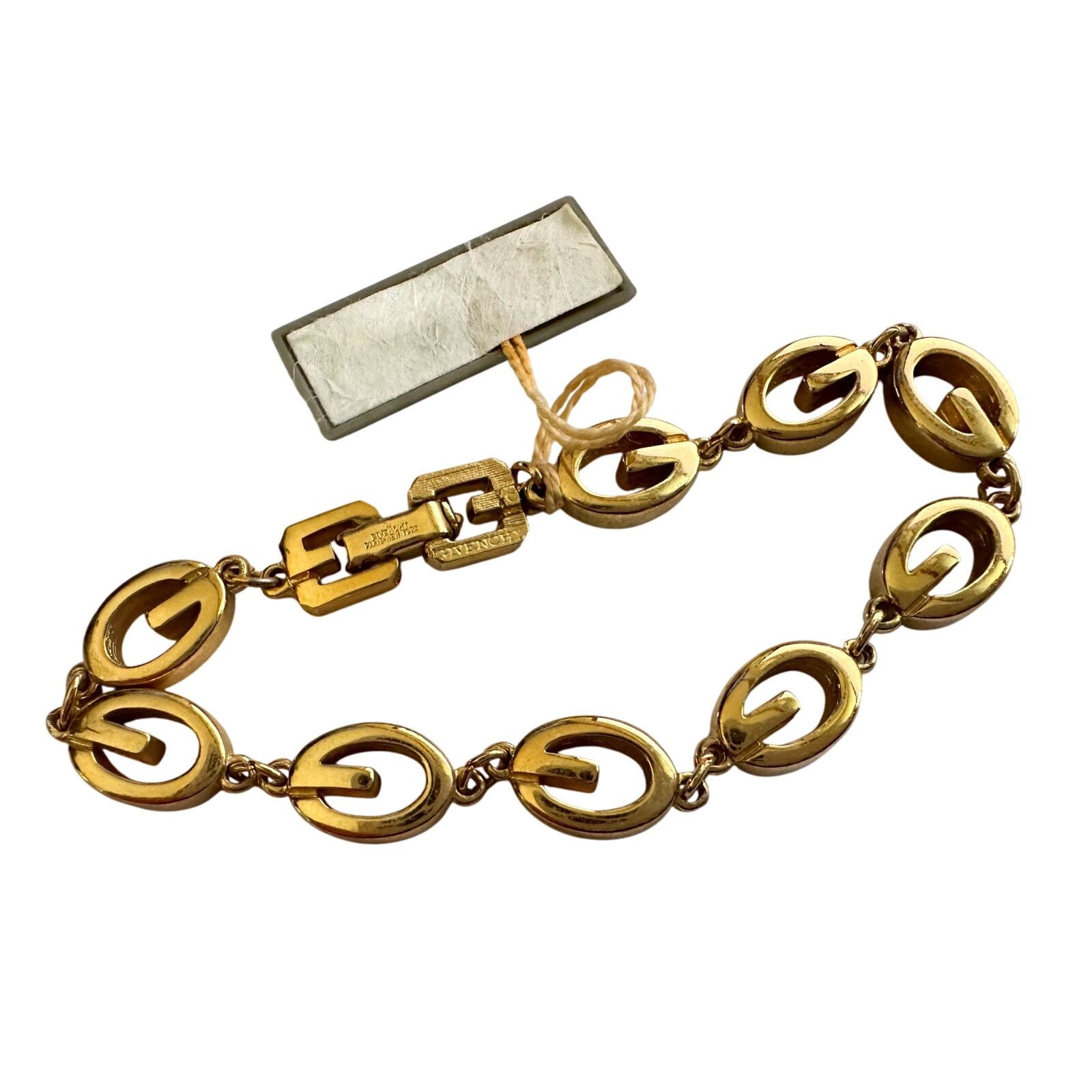 Givenchy Givenchy G Link Gold Plate Bracelet Size ONE SIZE - 4 Thumbnail