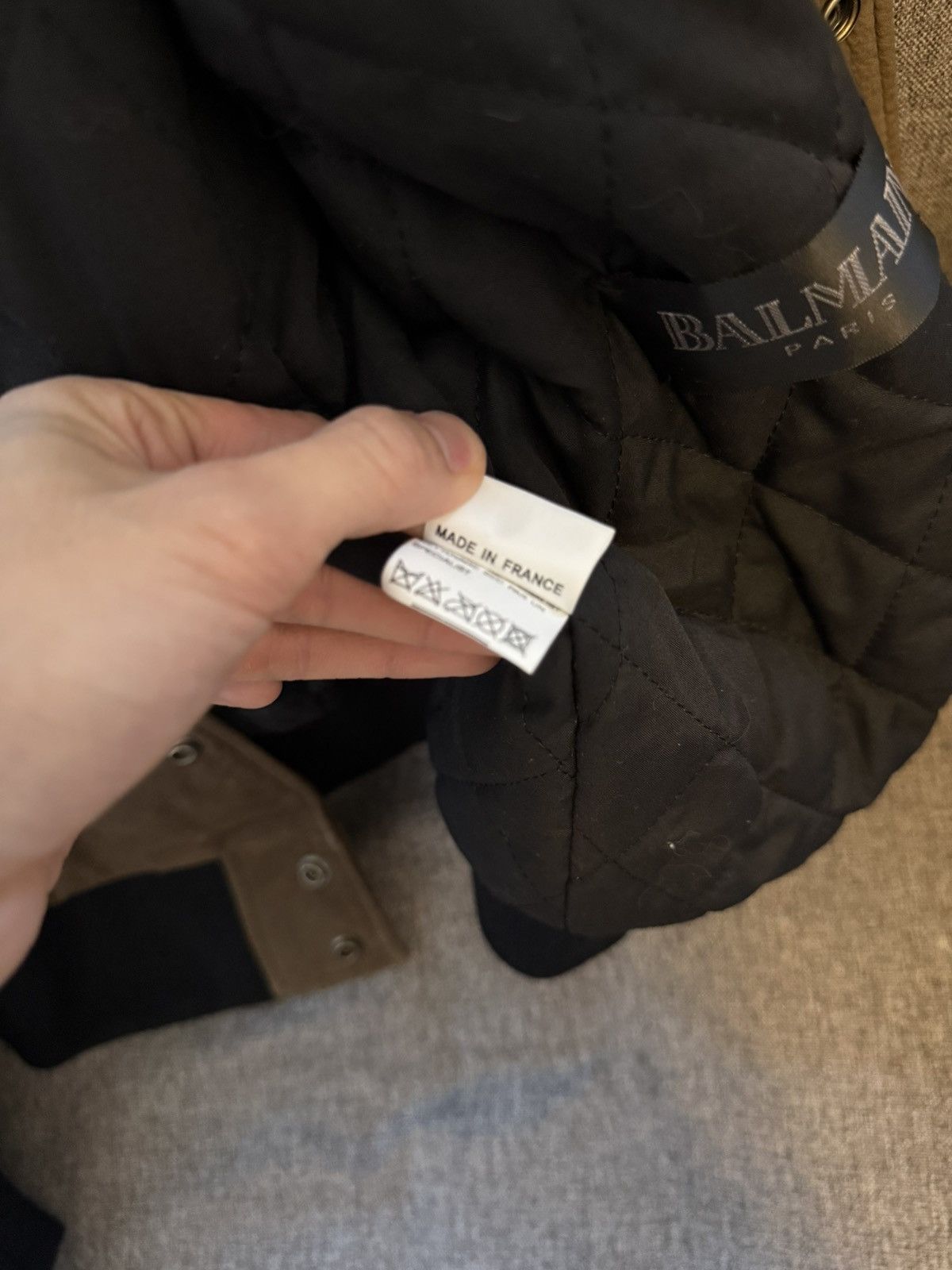 Balmain Balmain decarnin SS10 leather varsity jacket Size US L / EU 52-54 / 3 - 8 Thumbnail