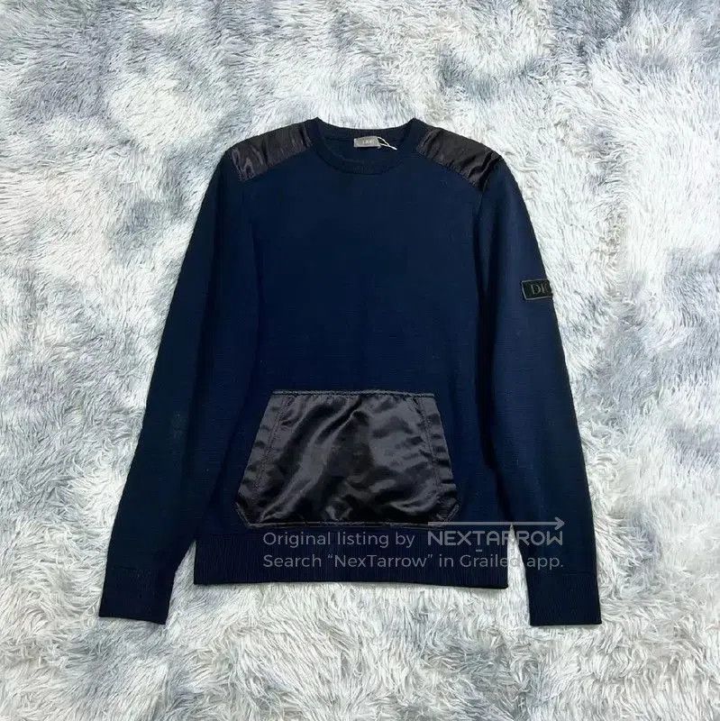 Dior Dior Black Men's Sweatshirt with Satin Details . Size US S / EU 44-46 / 1 - 1 Thumbnail