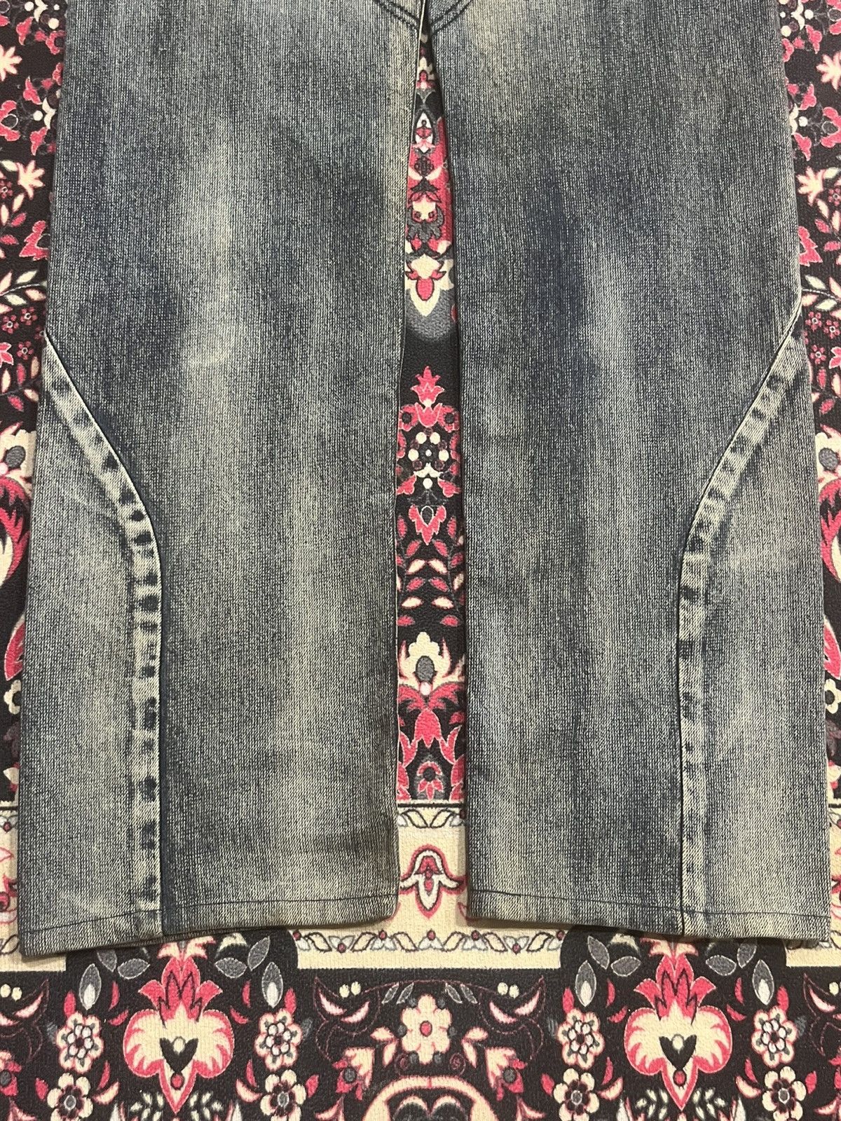 Le Grande Bleu (L.G.B.) Vintage Edwin E Function Cyberobotic Dark Mud Washed Jeans Size US 29 - 12 Thumbnail