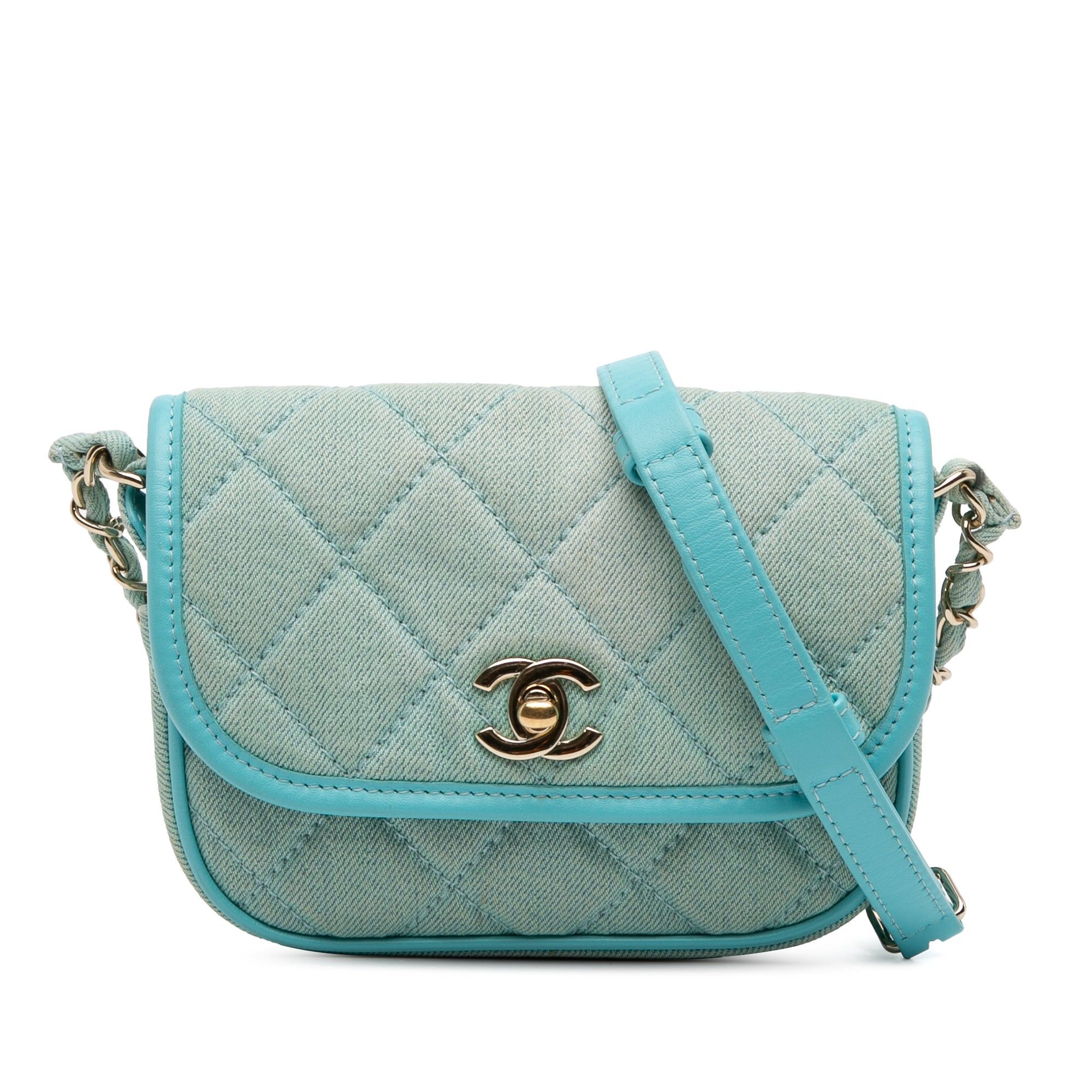 Chanel Mini CC Quilted Denim Messenger Flap Size ONE SIZE - 1 Thumbnail