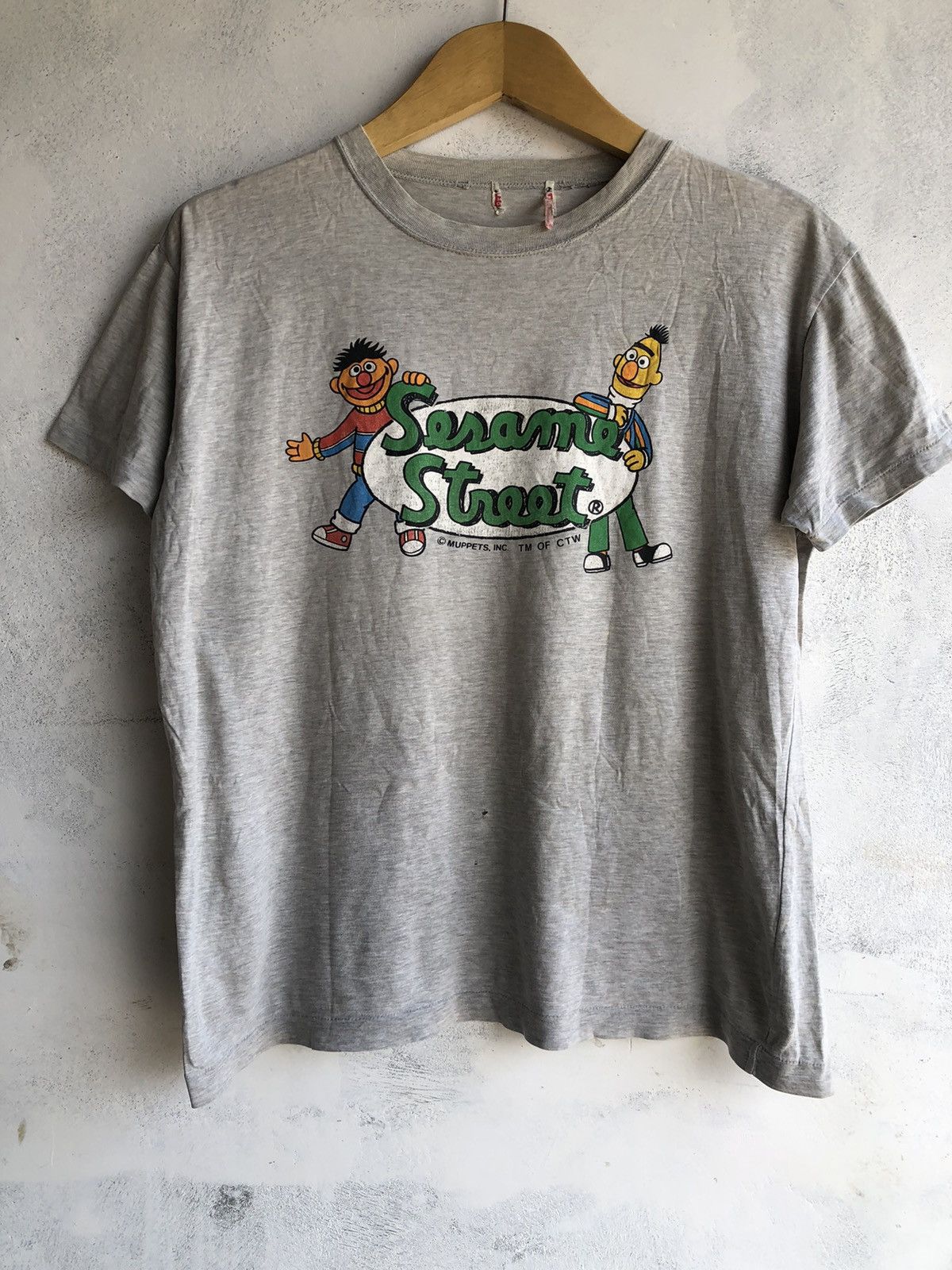 Vintage 90s Sesame Street Big Logo Tshirt