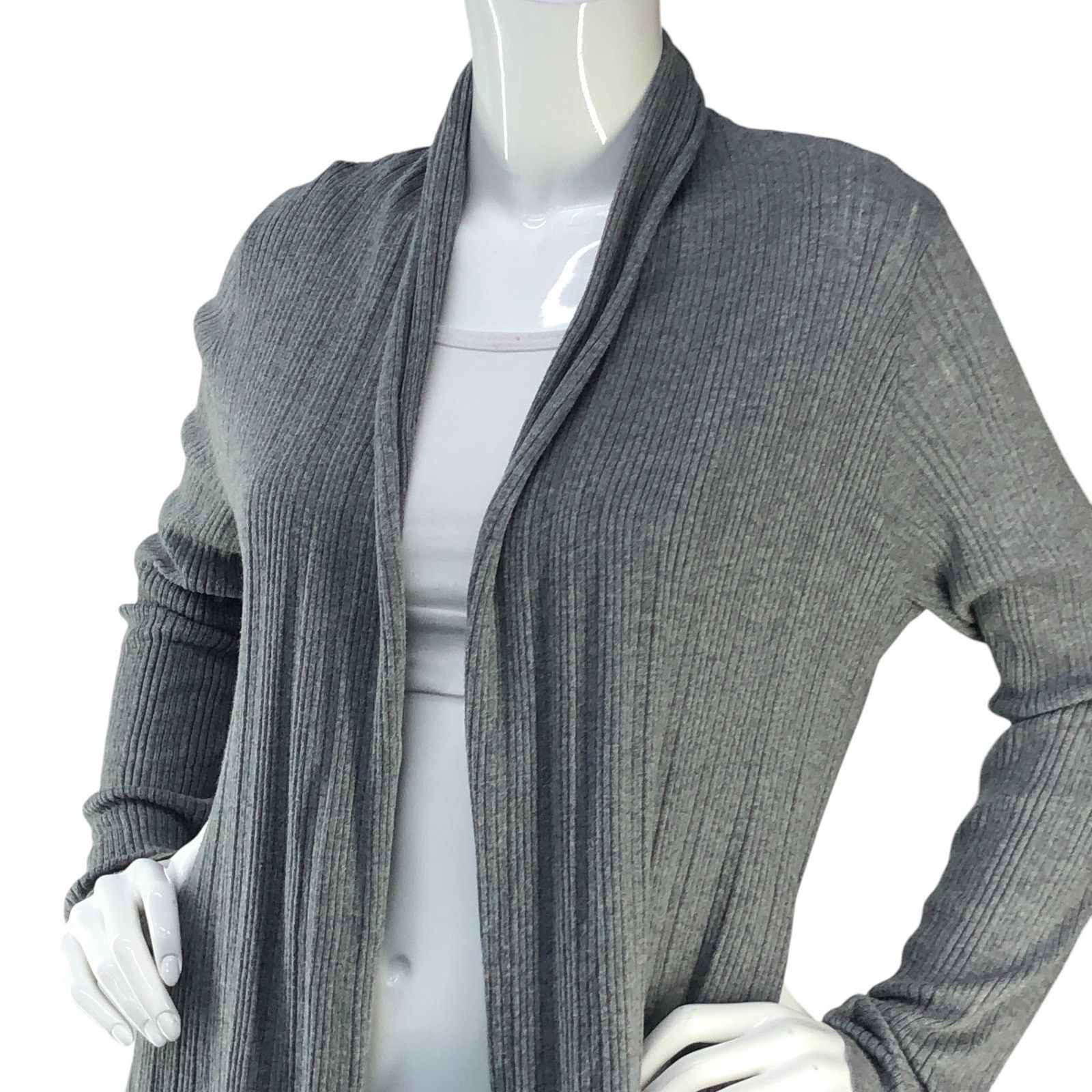 L'AGENCE L'Agence Sz S Cardigan Cashmere Silk Cotton Primrose Plisse Size S / US 4 / IT 40 - 2 Thumbnail