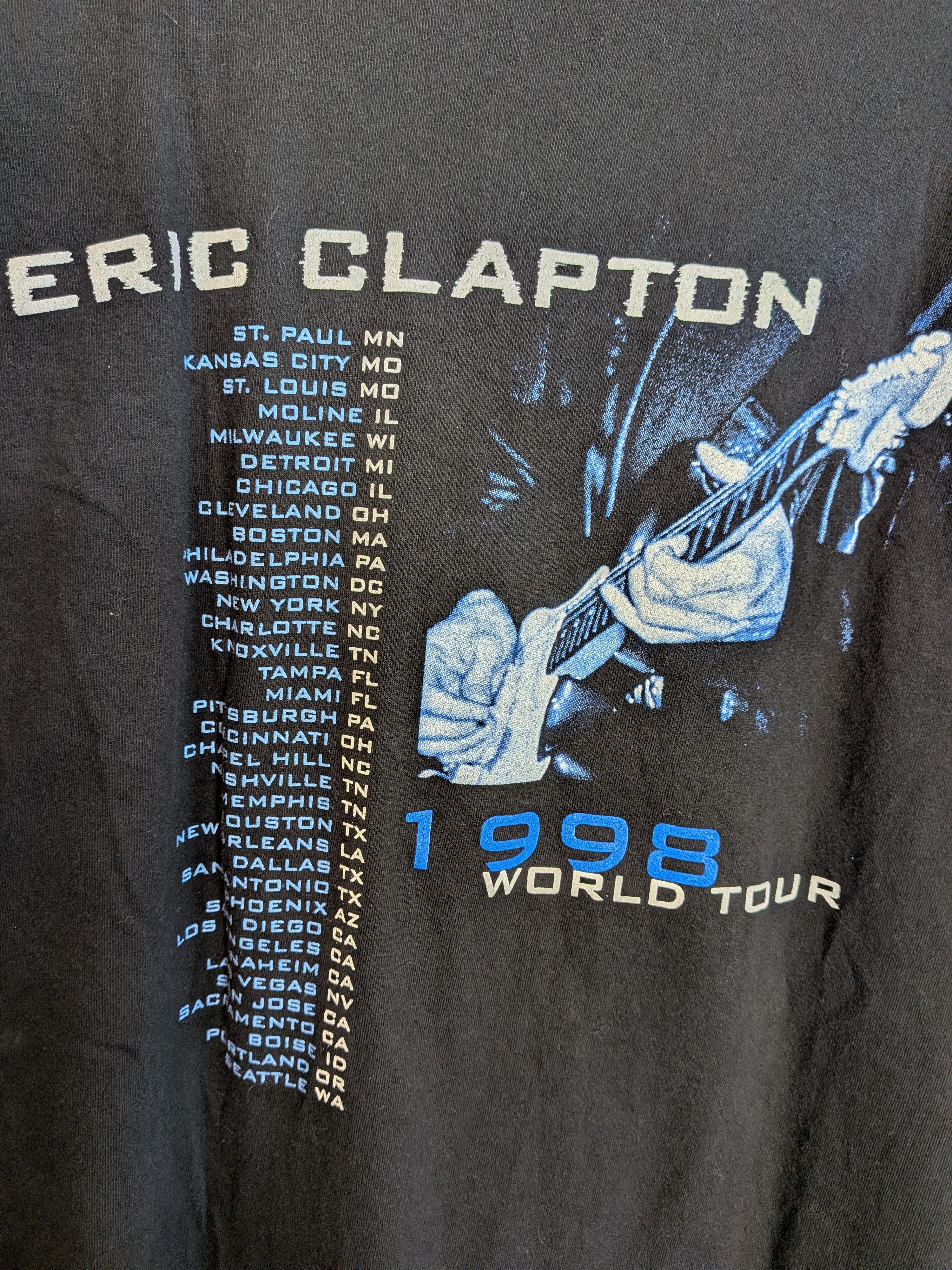 Vintage Eric Clapton 1998 World Tour Size US L / EU 52-54 / 3 - 8 Thumbnail