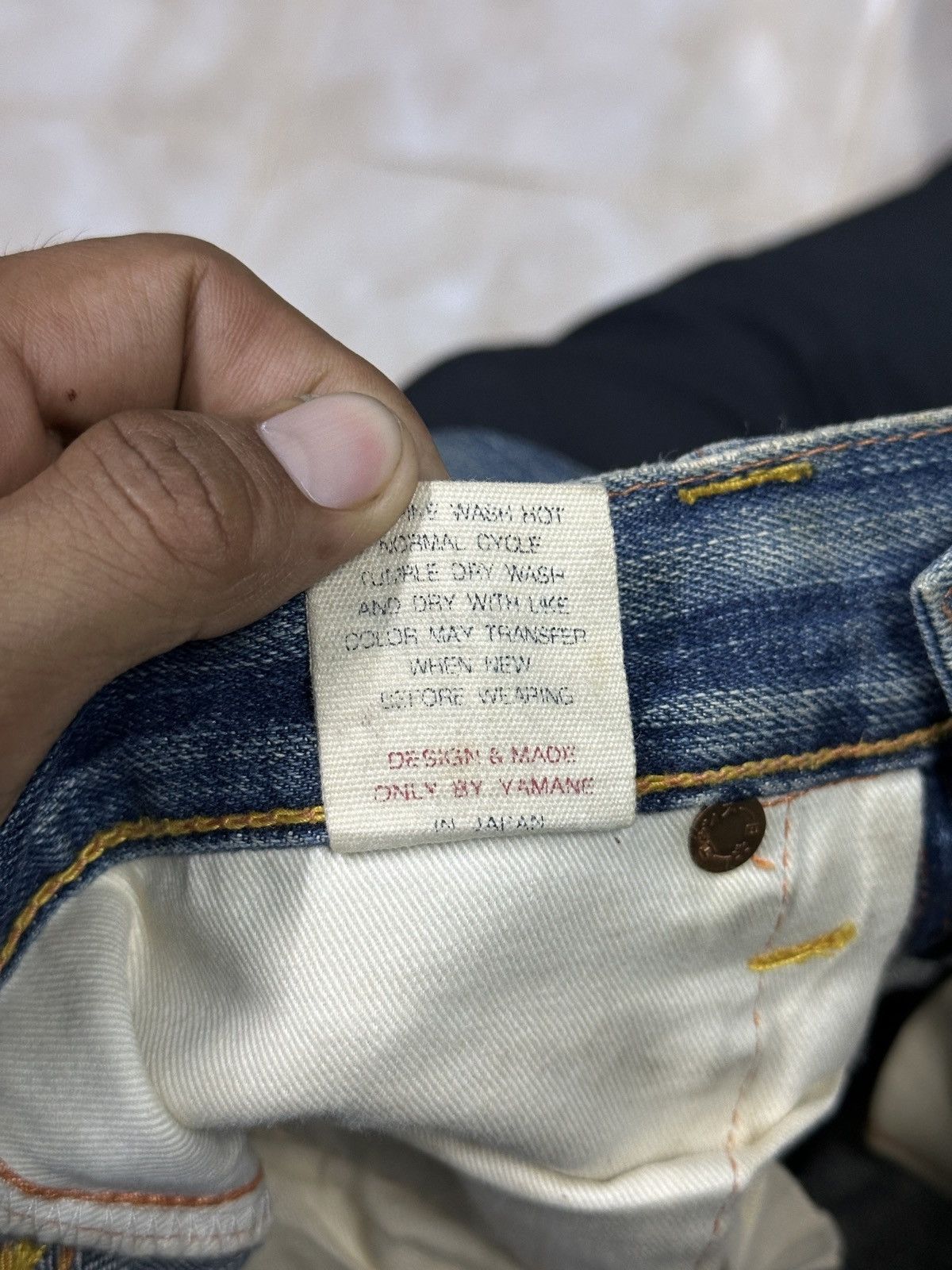 Japanese Brand Evisu Yamane Distress Style💥 Size US 32 / EU 48 - 7 Thumbnail