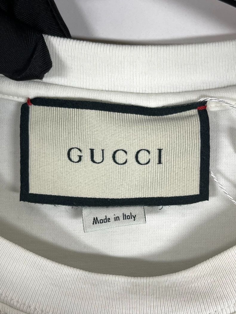 Gucci Gucci White Lightning Logo Red Green Striped Short-sleeved Size US M / EU 48-50 / 2 - 5 Thumbnail