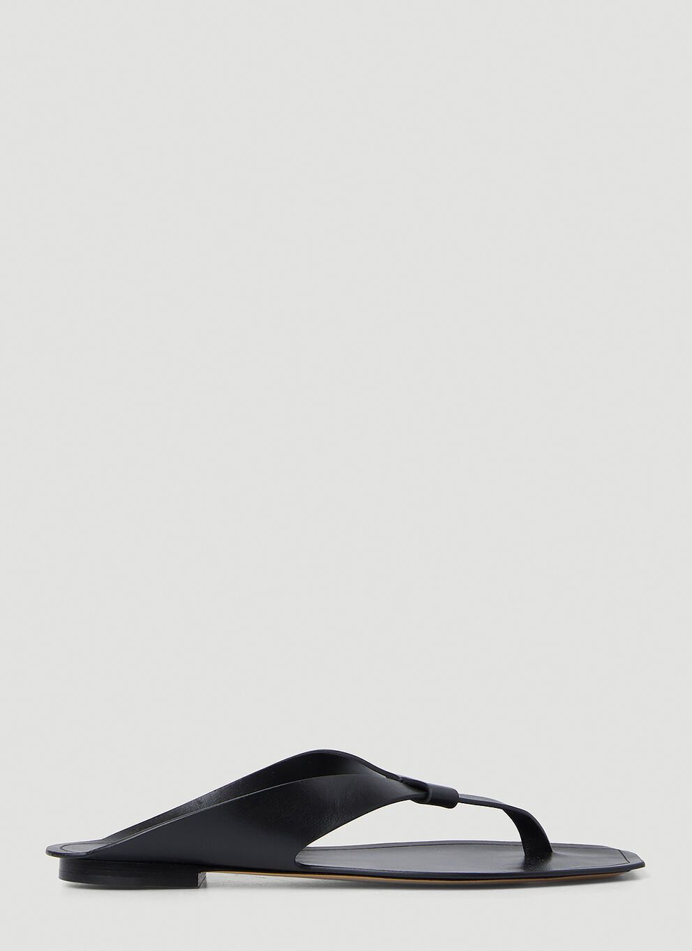 Saint Laurent Paris o1bcso1str1024 Isla Flat Sandals in Black Size US 8 / EU 41 - 1 Thumbnail