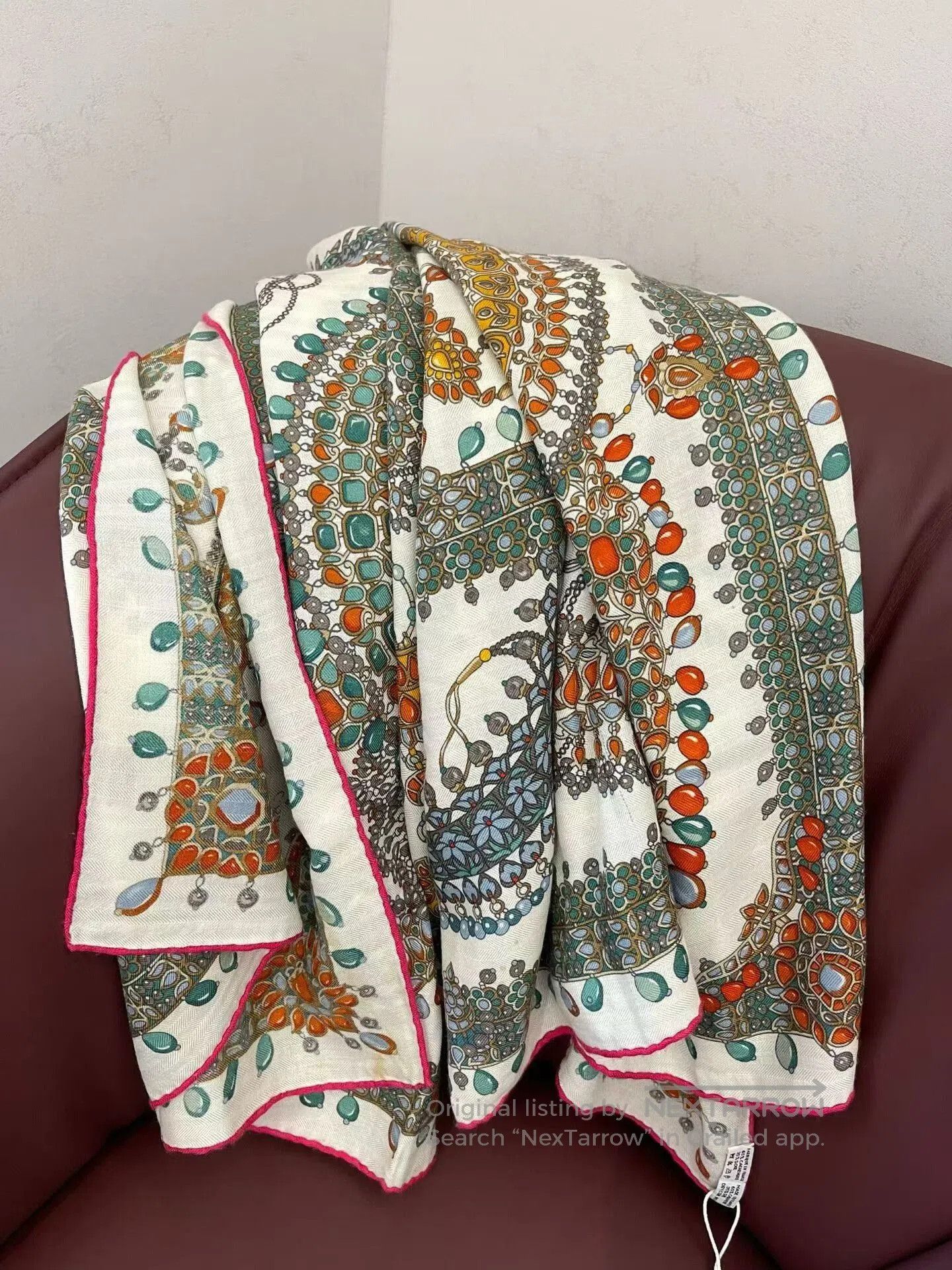 Hermes Hermès Colorful Paisley Scarf Shawl. Size ONE SIZE - 3 Thumbnail