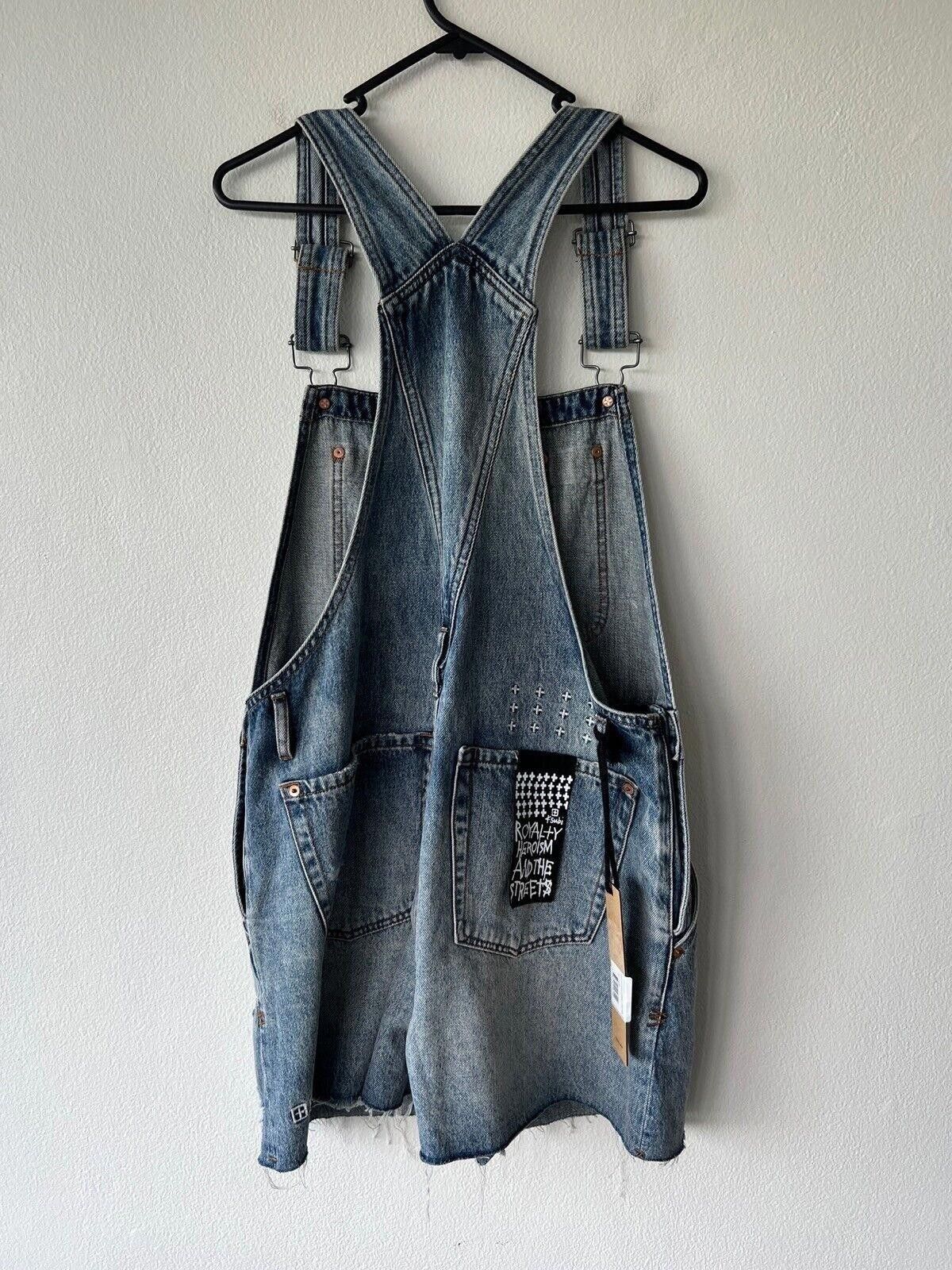 Ksubi new Ksubi womens dress jumpsuit denim cutoff overall 28 10 Size 28" / US 6 / IT 42 - 4 Thumbnail