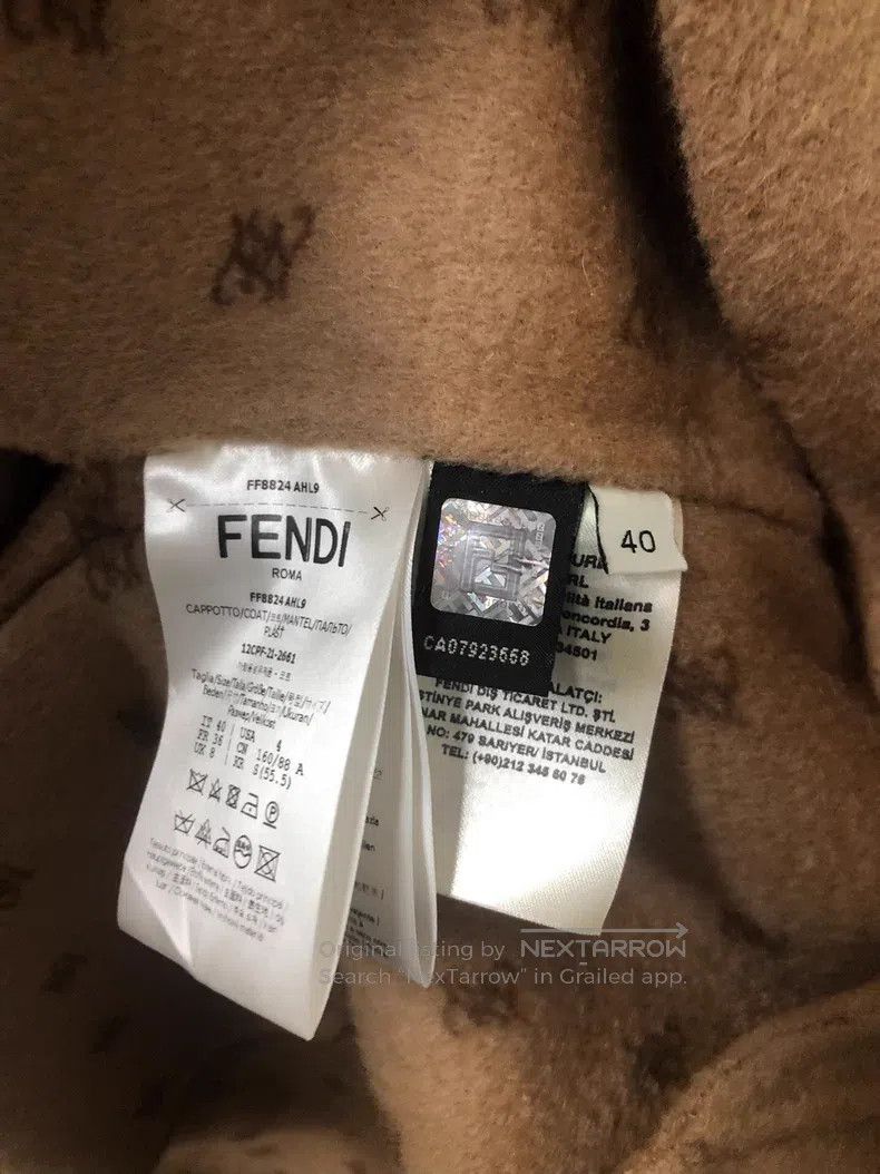 Fendi Fendi All-over printed coat Size XS / US 0-2 / IT 36-38 - 3 Thumbnail
