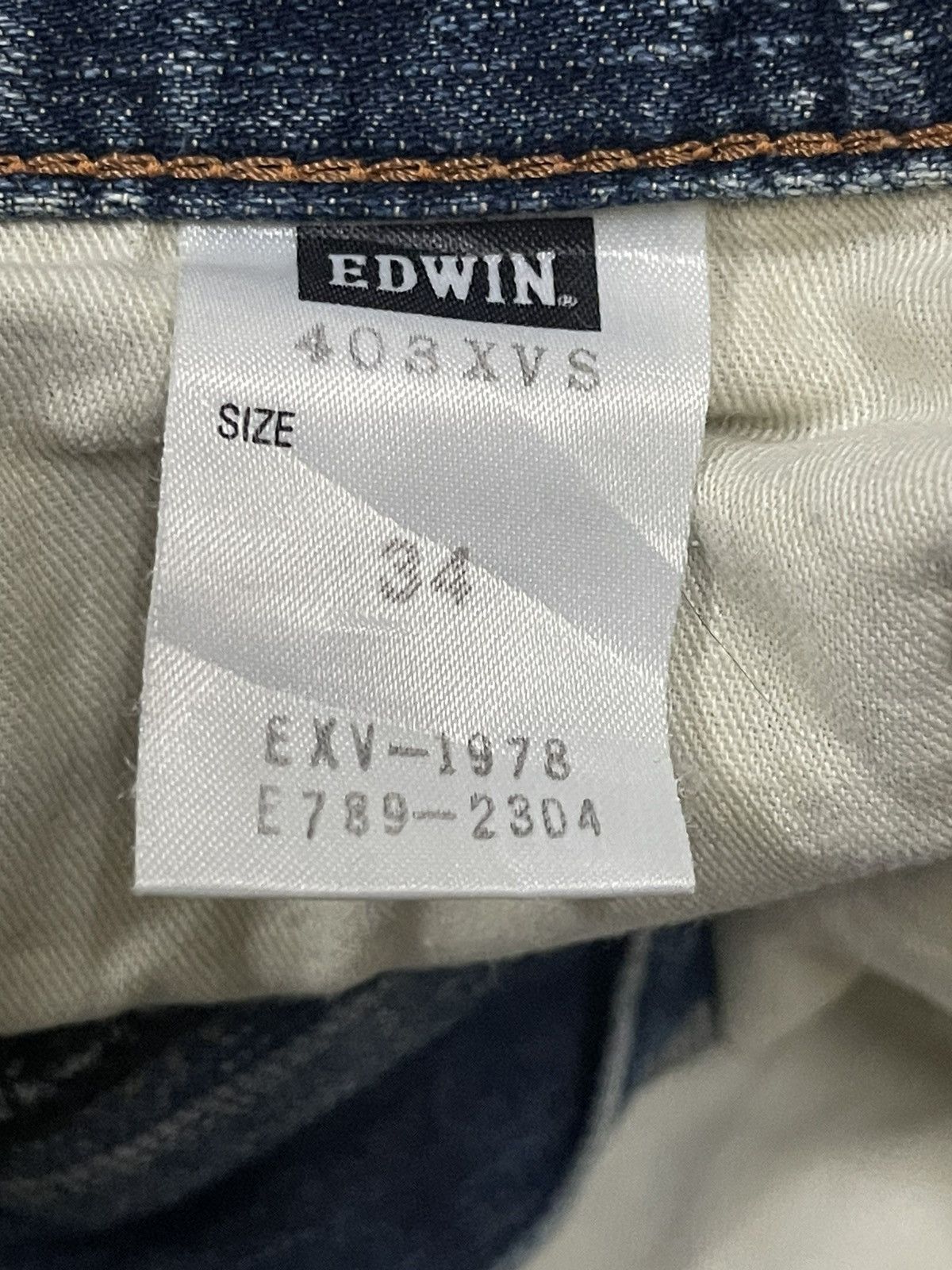 Edwin Vintage 90s Edwin Faded Wash Style Distress Loose Jeans Size US 36 / EU 52 - 10 Thumbnail