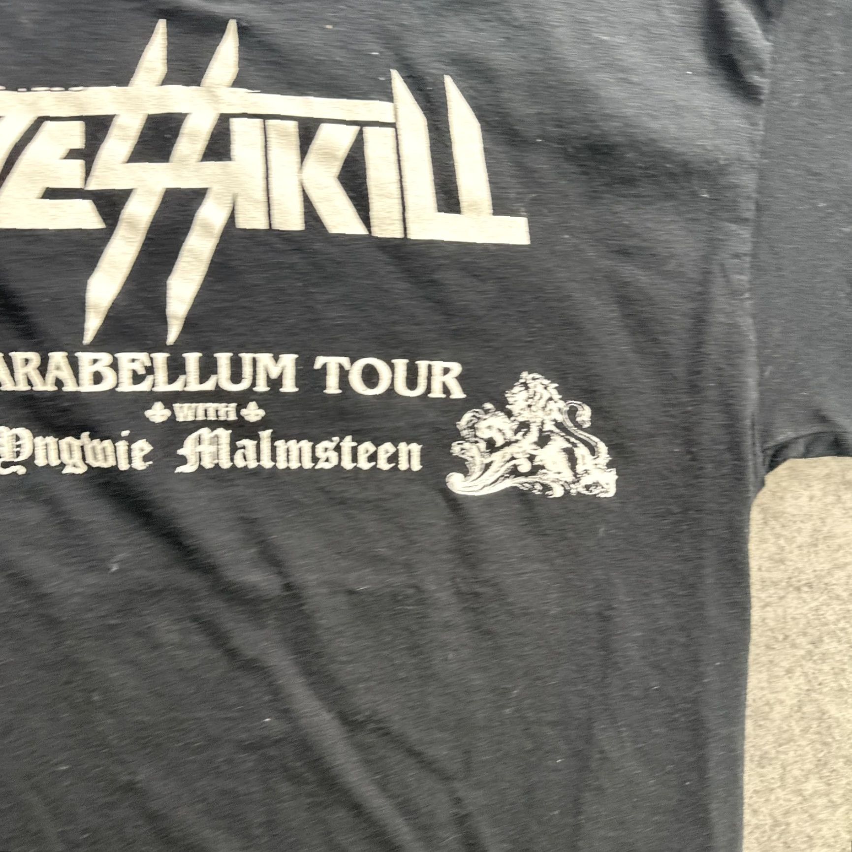 Gildan Jessikill Parabellum Tour Shirt Mens Medium Black Band Concert Yngwie Malmsteen Shirt Mens Black Logo Tour Rock Metal Jettkill Graphic Print 90s? Size US M / EU 48-50 / 2 - 7 Thumbnail