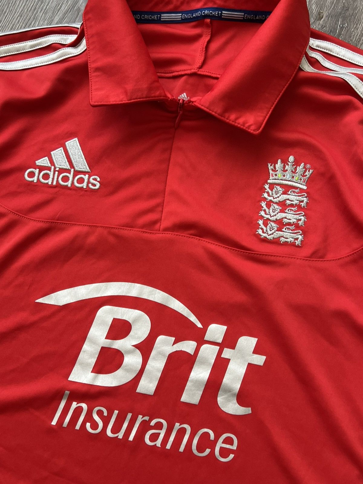 Adidas Vintage Adidas England Cricket Jersey Blokecore Size US L / EU 52-54 / 3 - 3 Thumbnail