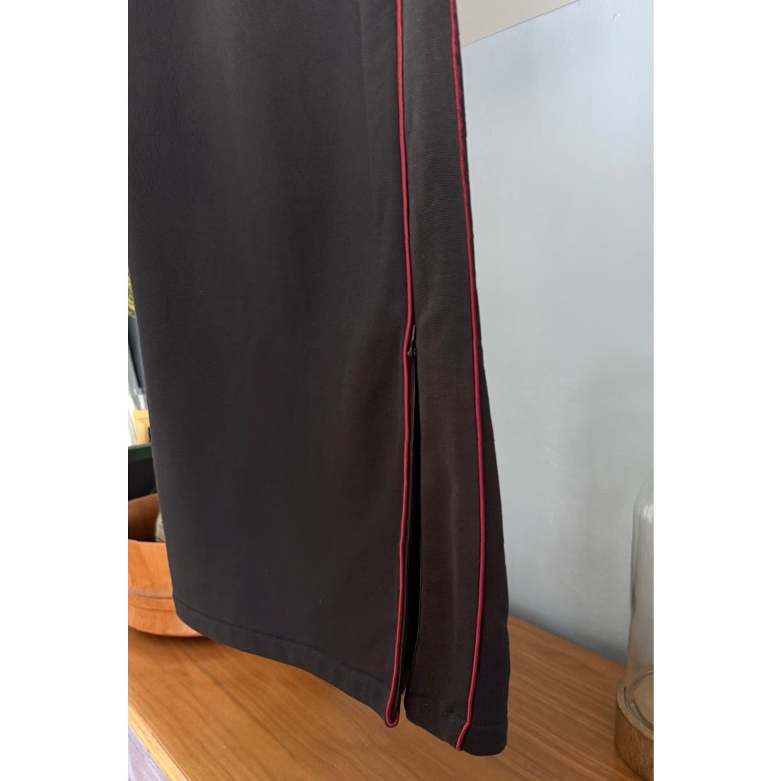 Public School Public School New York Sporty Midi Skirt Size S Black Red Stripe Side Zippers Women Midi Skirt Womens Size 28" / US 6 / IT 42 - 3 Thumbnail